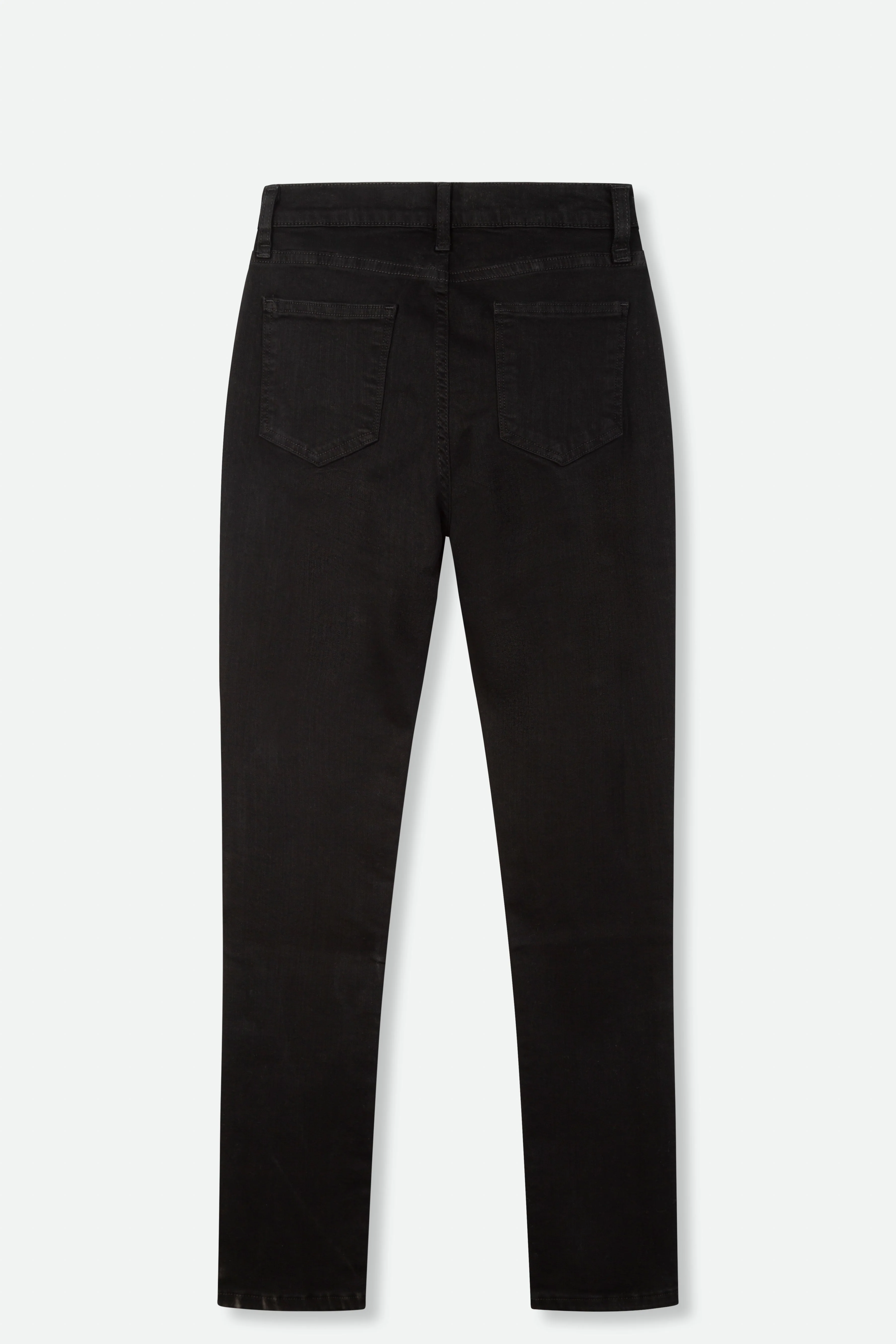 FIVE POCKET IN STRETCH BLACK OVER-DYED INDIGO DENIM - Image 2