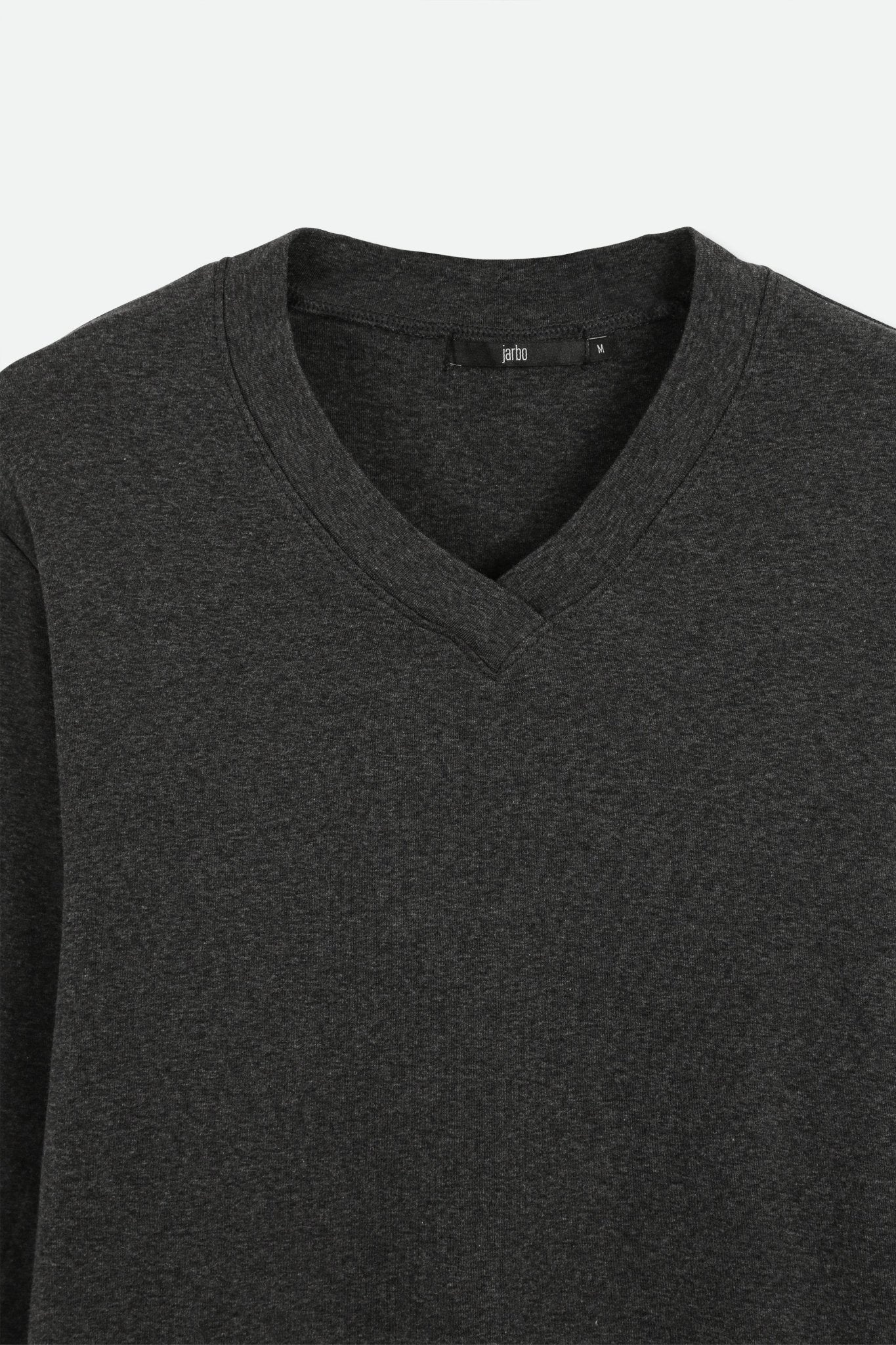A LINE V NECK LONG SLEEVE TUNIC IN HEATHERED PIMA COTTON STRETCH - Image 10