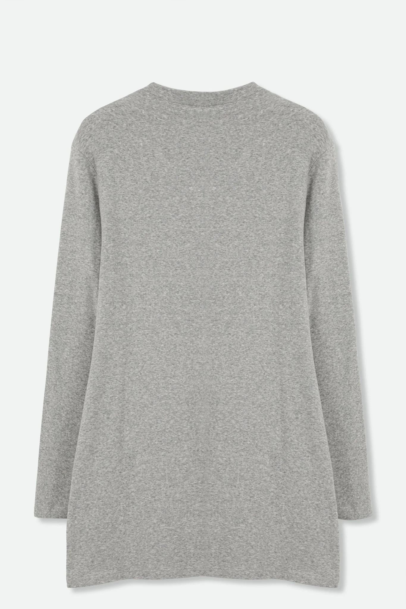 A LINE V NECK LONG SLEEVE TUNIC IN HEATHERED PIMA COTTON STRETCH - Image 4