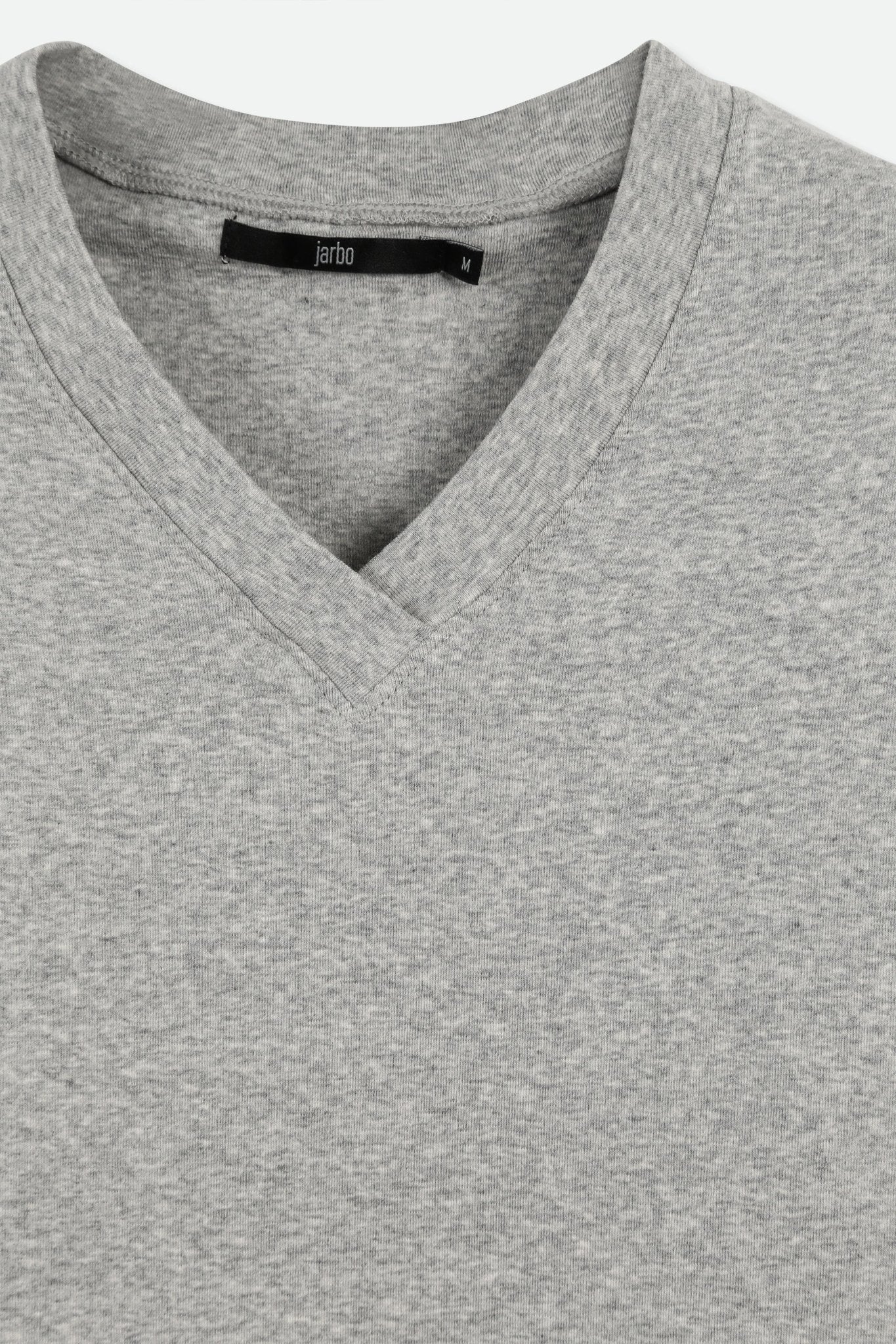 A LINE V NECK LONG SLEEVE TUNIC IN HEATHERED PIMA COTTON STRETCH - Image 5