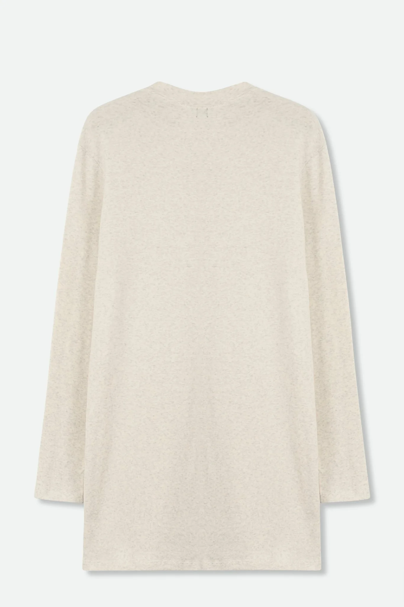 A LINE V NECK LONG SLEEVE TUNIC IN HEATHERED PIMA COTTON STRETCH - Image 8