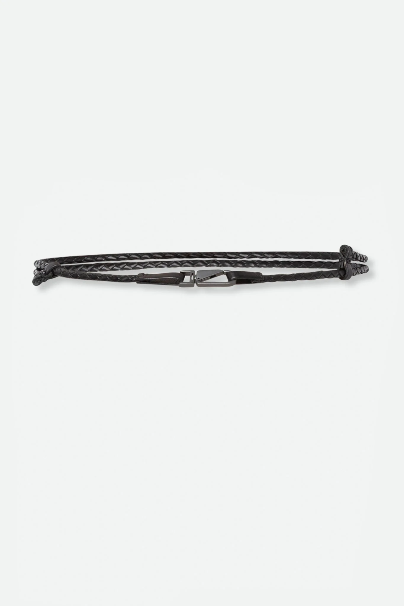 BOLOGNA SLIM BRAIDED LEATHER CARABINER CLIP BELT - Image 3