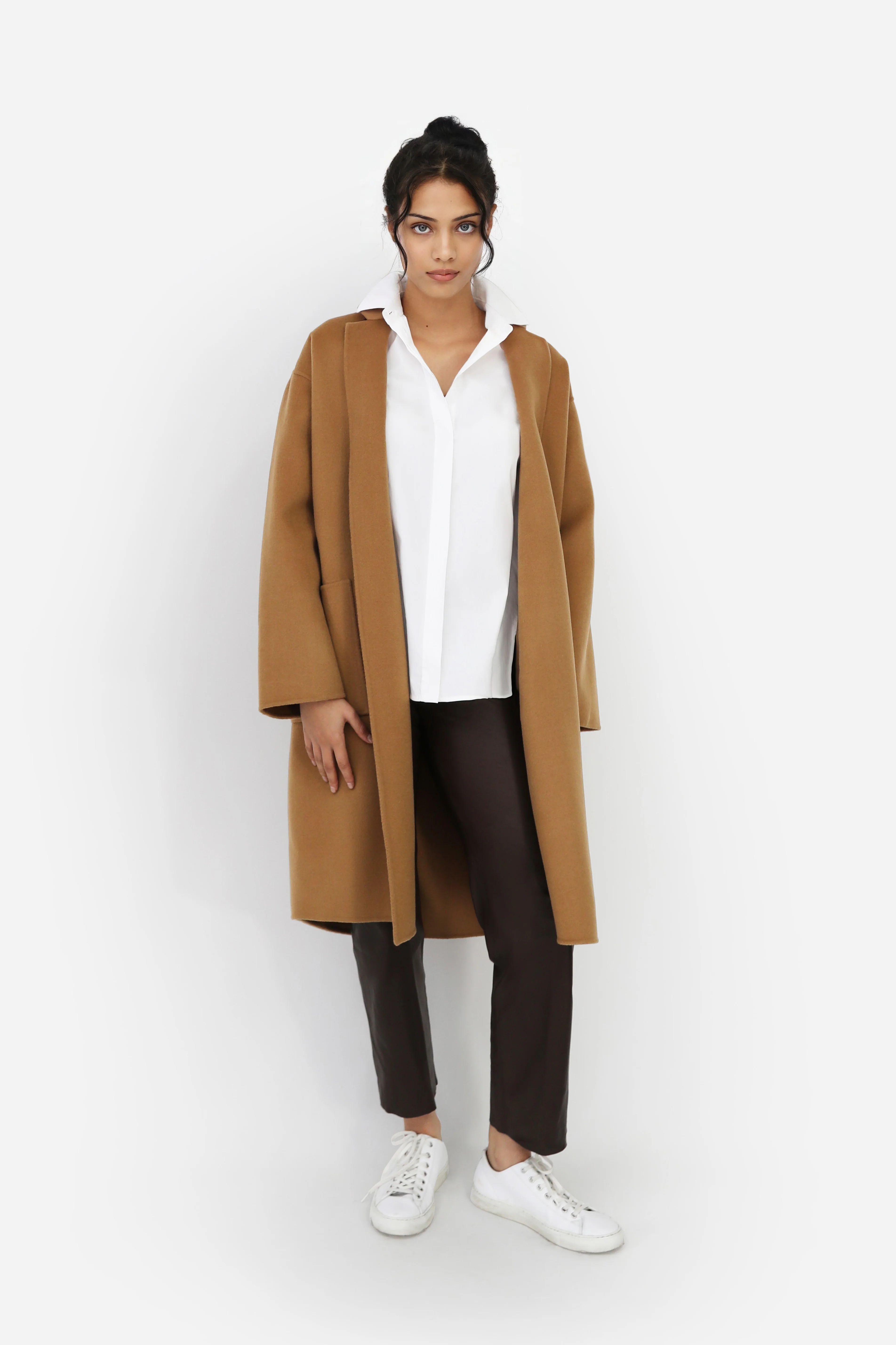 CATERINA ANKLE STRAIGHT LEG PANT IN STRETCH LEATHER - Image 6