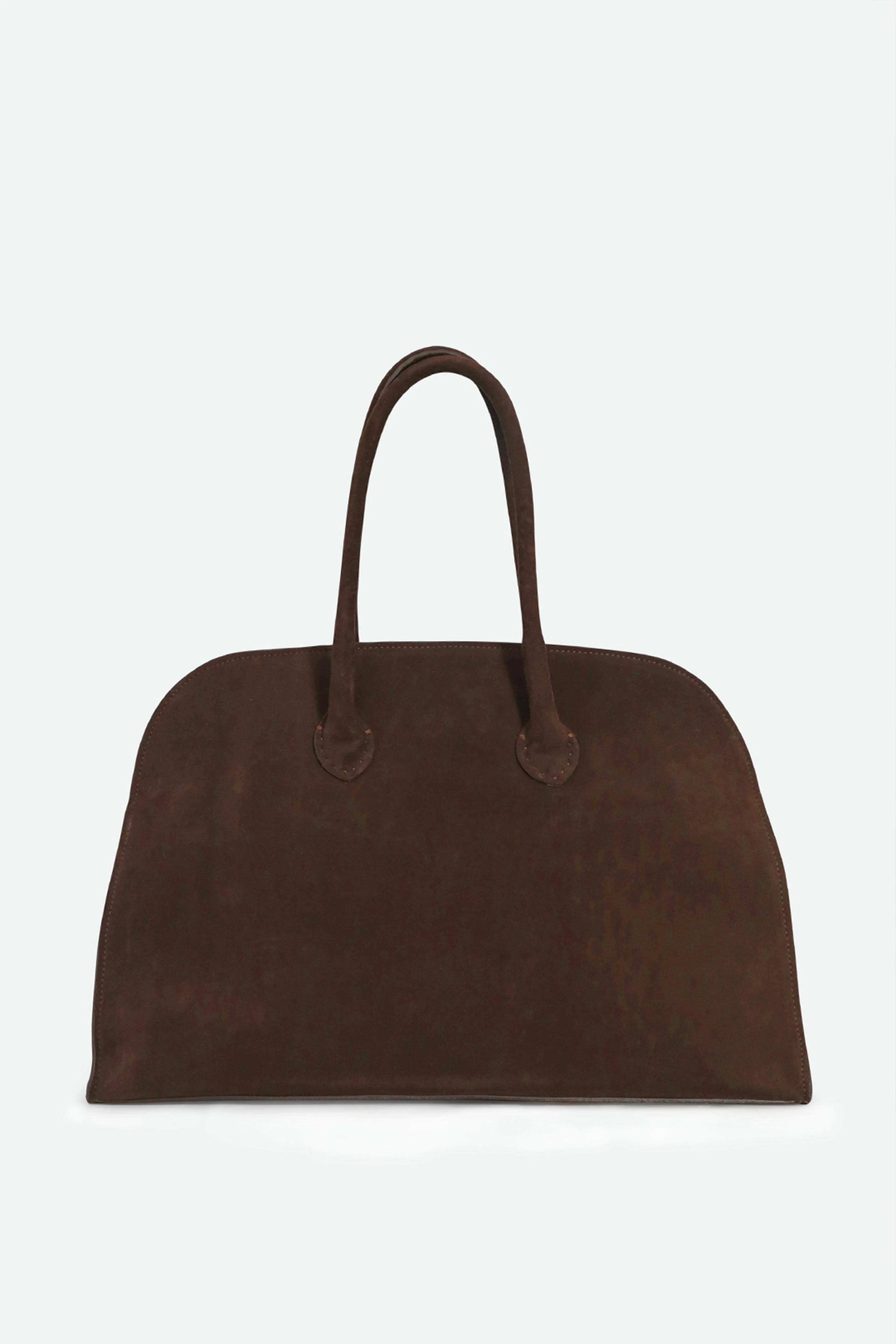 ARDEN HANDBAG IN ITALIAN SUEDE DARK BROWN - Image 2
