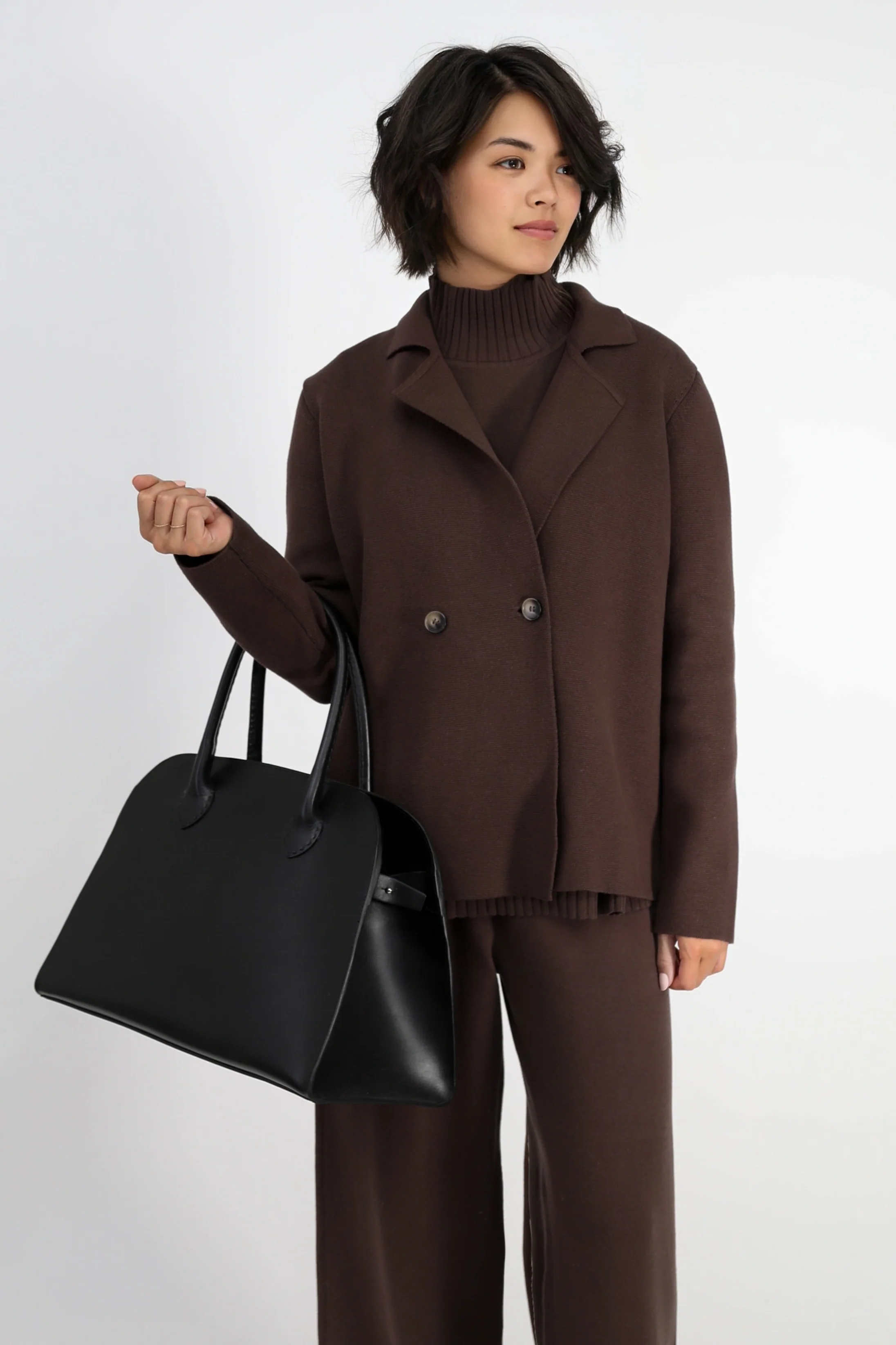 ARDEN HANDBAG IN BLACK ITALIAN LEATHER - Image 2