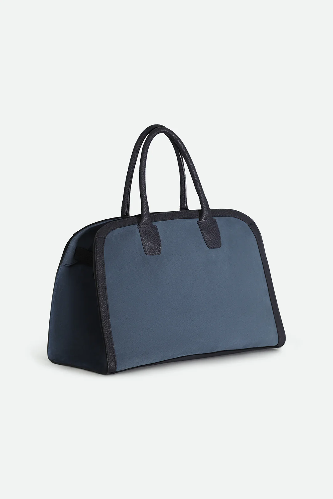 ARDEN HANDBAG IN ITALIAN SUEDE NAVY TRIM - Image 3