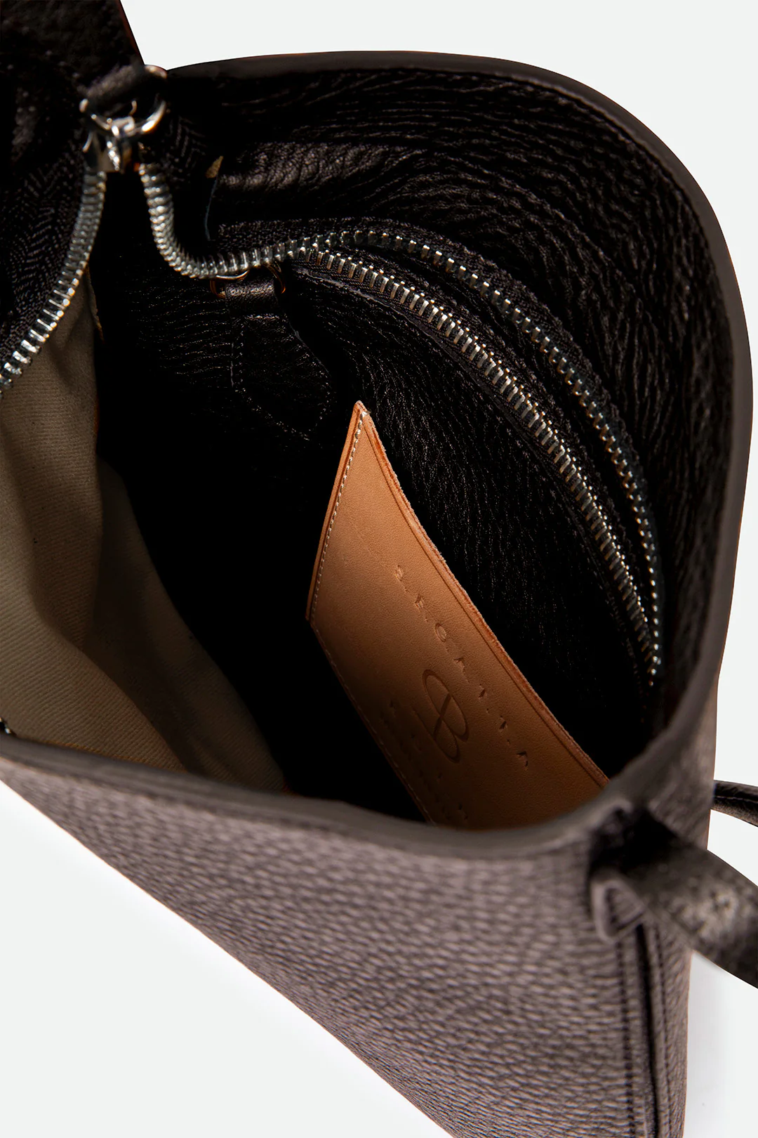 ASTRA ITALIAN LEATHER CROSSBODY CHOCOLATE - Image 3