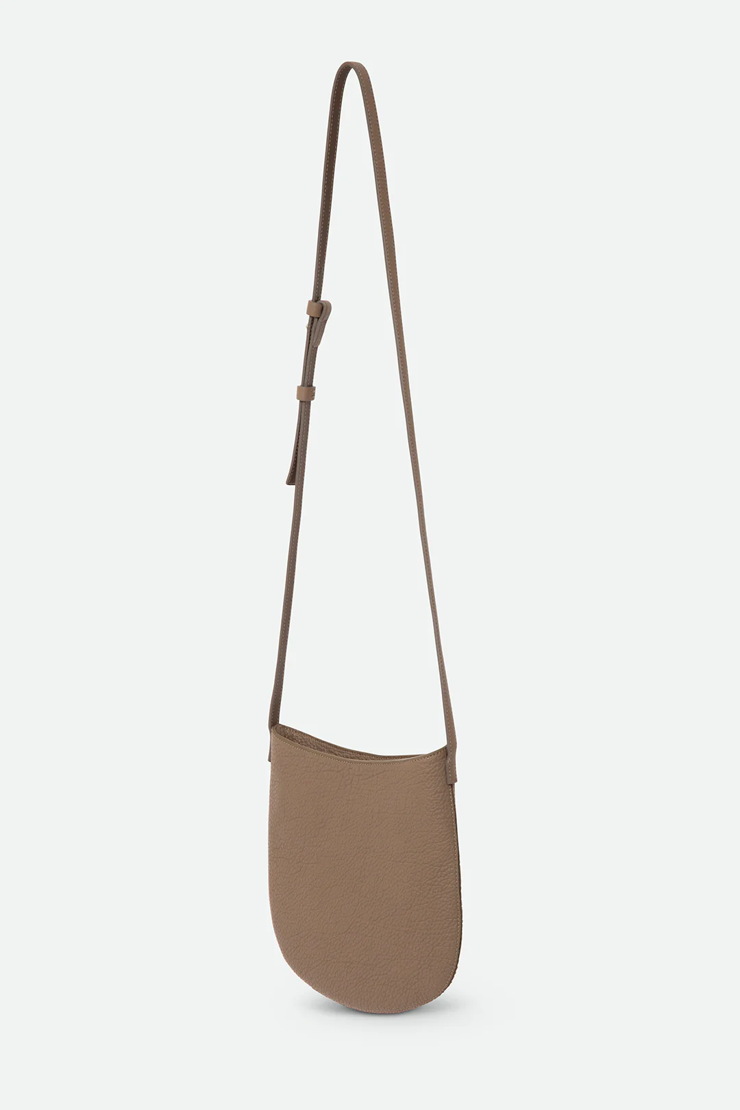ASTRA ITALIAN LEATHER CROSSBODY TAUPE - Image 2