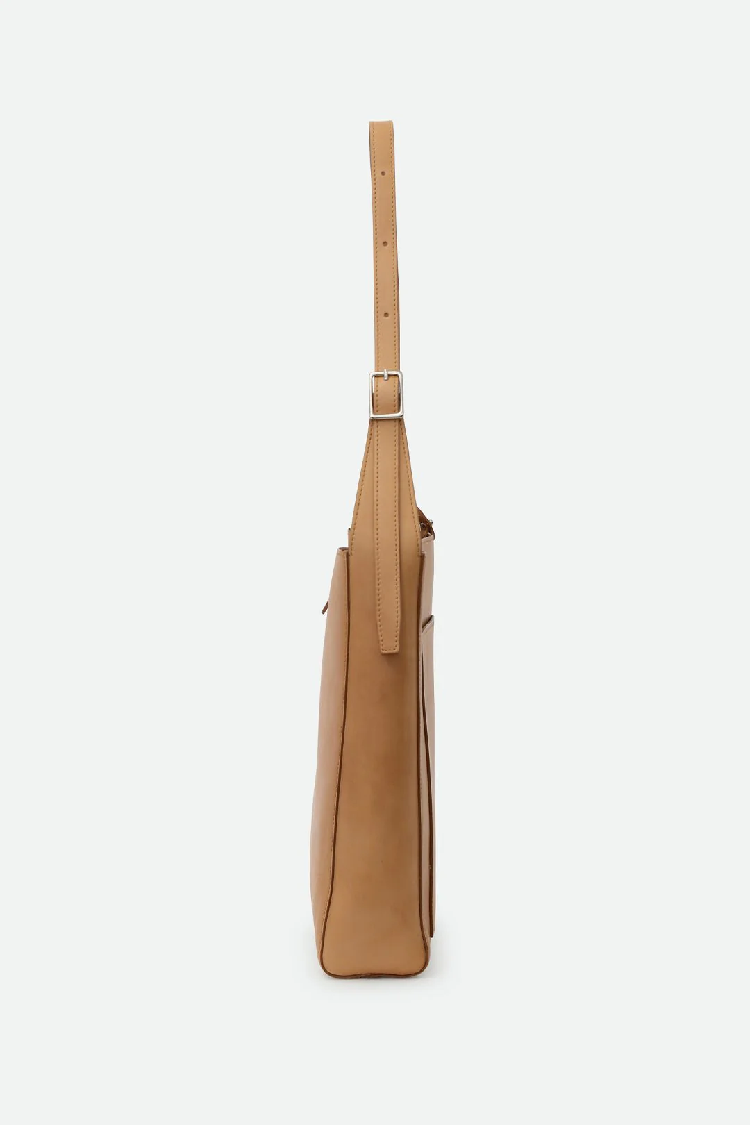 BRIAR ITALIAN LEATHER BUCKET BAG NATURAL - Image 4