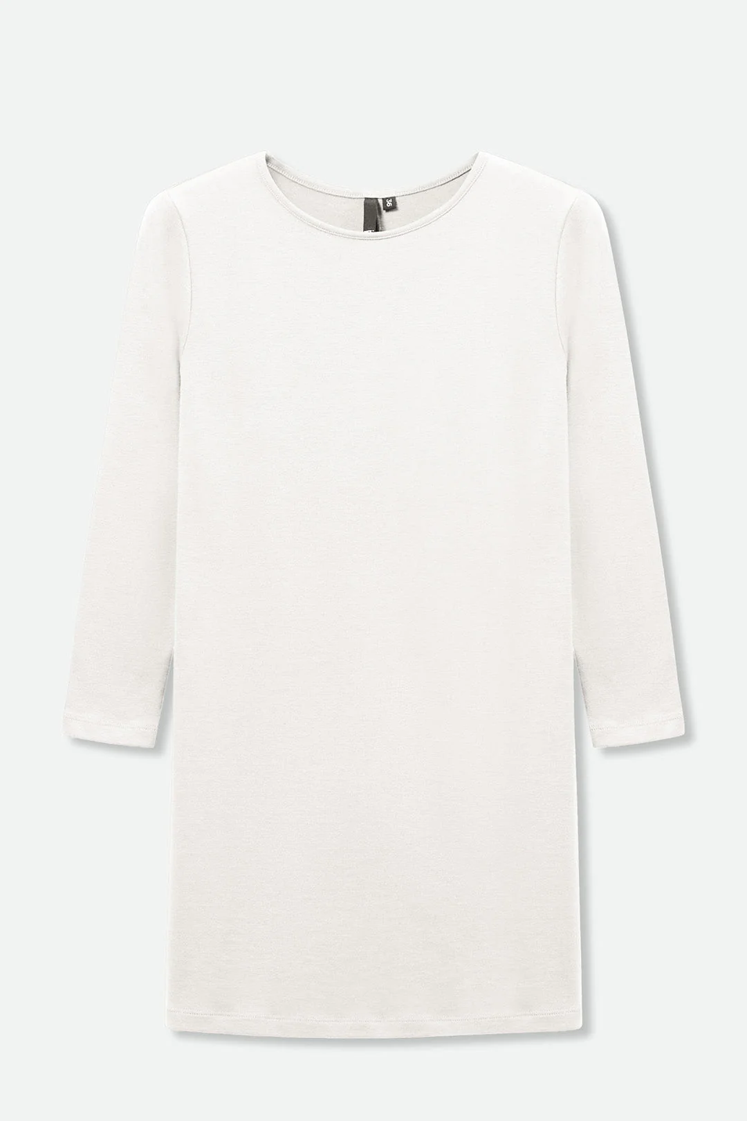 BATEAU NECK IN PIMA COTTON STRETCH IN CREME - Image 2