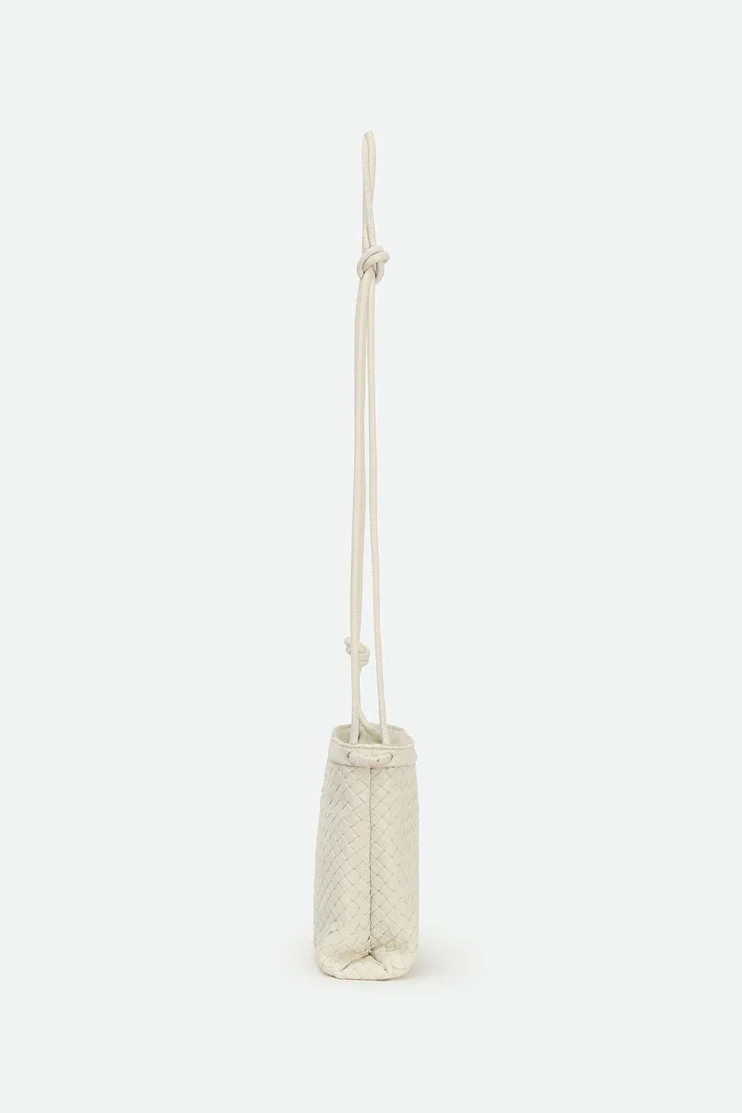 BELLIZZI BAG IN WOVEN ITALIAN LEATHER BUTTER WHITE - Image 4