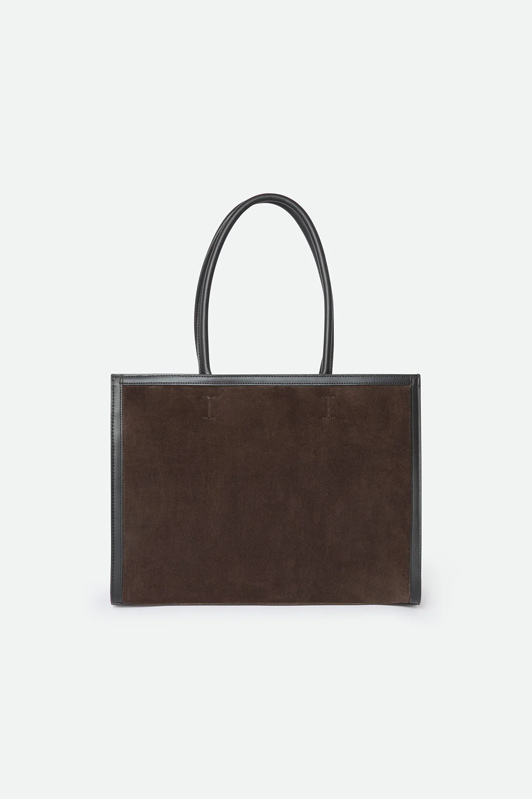 BETTONA 16" IN ITALIAN LEATHER BROWN SUEDE