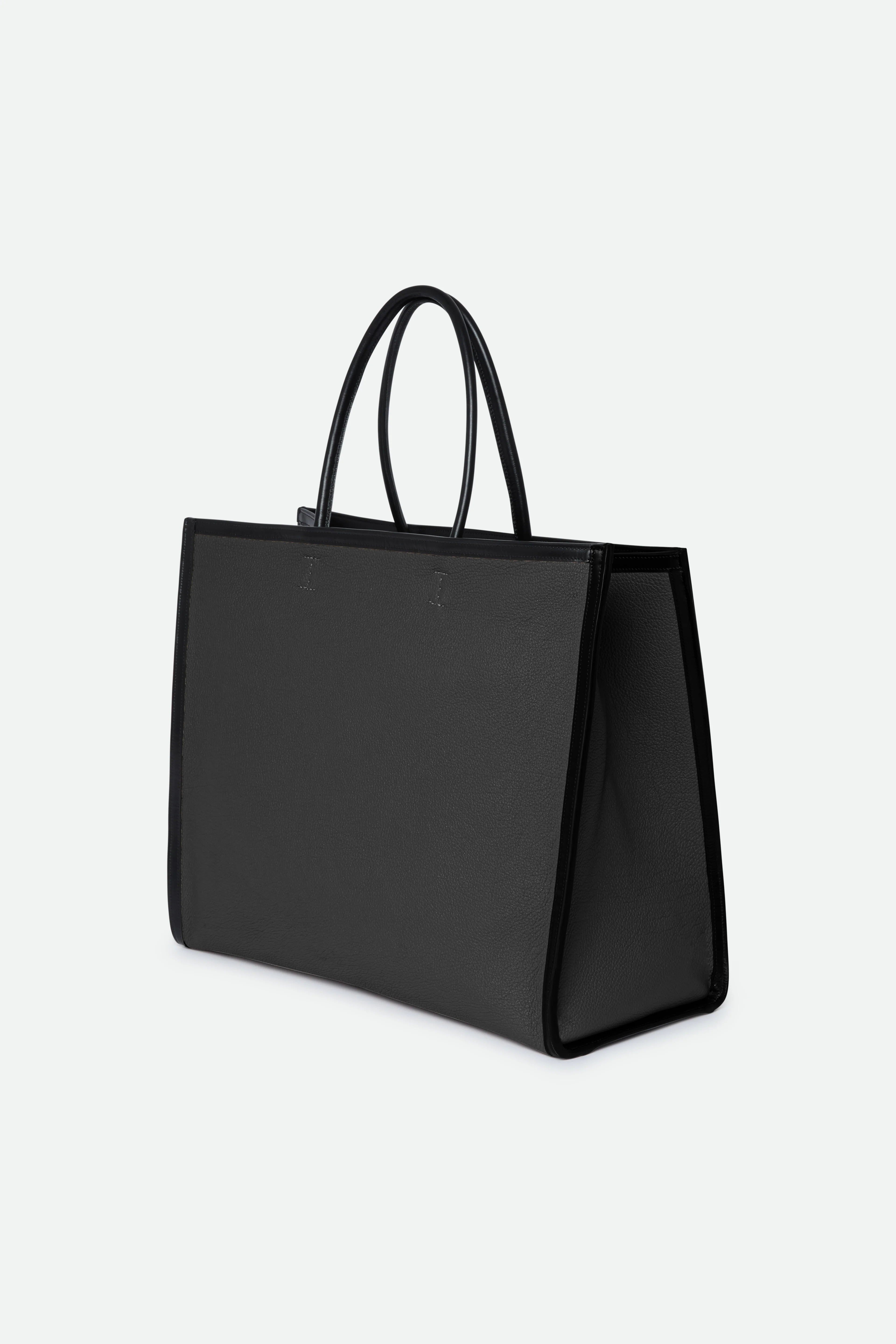 BETTONA 19" IN ITALIAN LEATHER BLACK - Image 3
