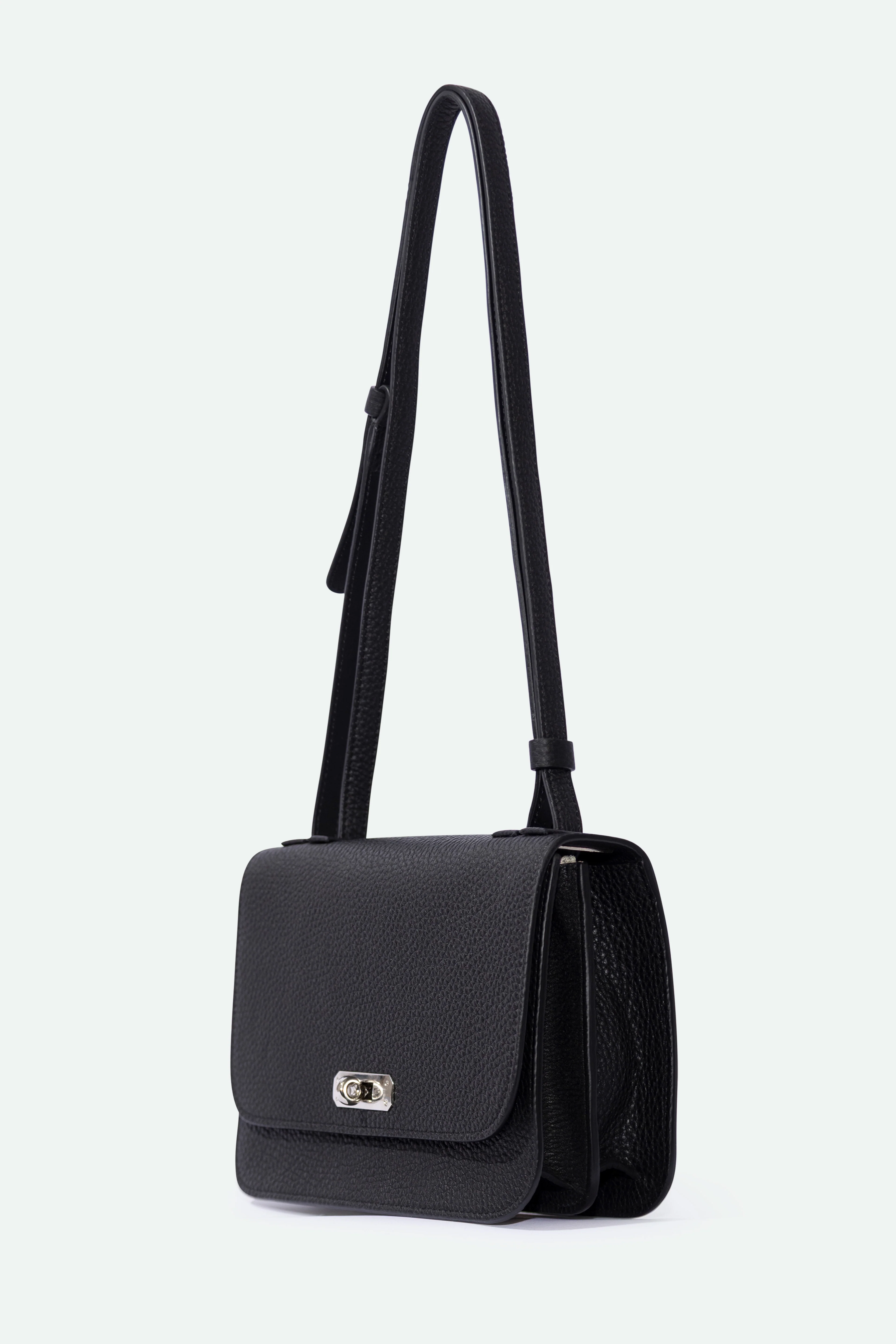 BEXLEY SHOULDER BAG IN ITALIAN LEATHER BLACK - Image 4