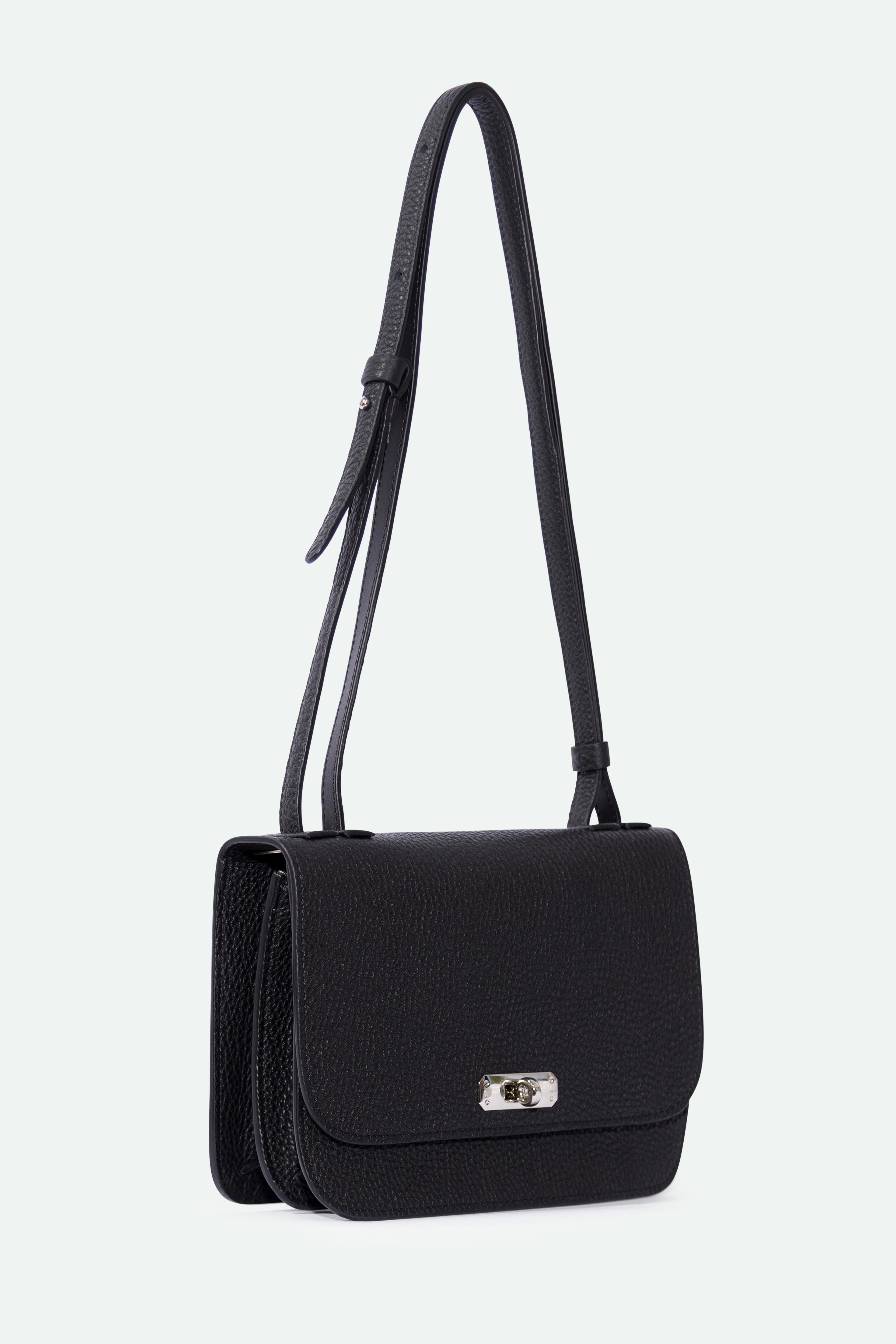 BEXLEY SHOULDER BAG IN ITALIAN LEATHER BLACK - Image 7