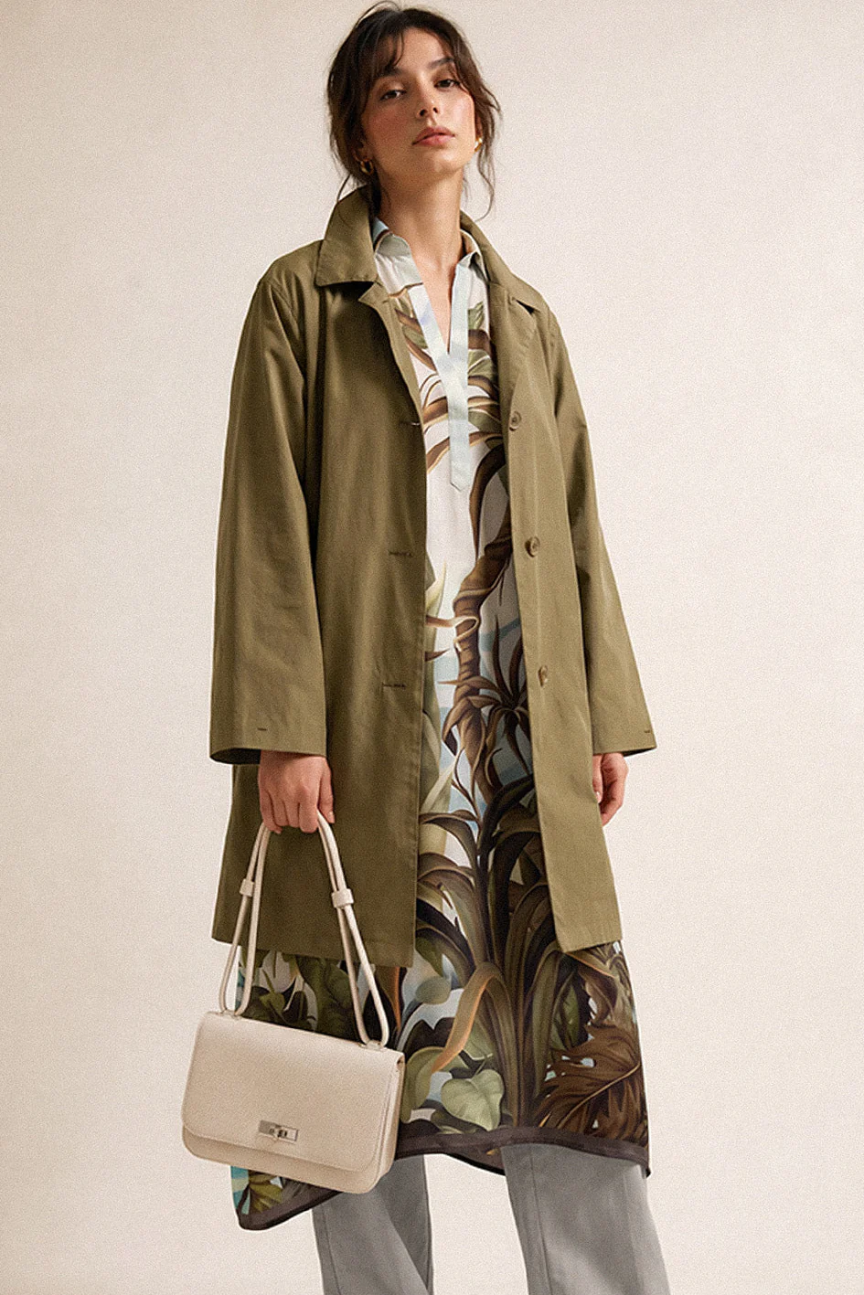 BEXLEY SHOULDER BAG IN ITALIAN LEATHER BUTTER WHITE