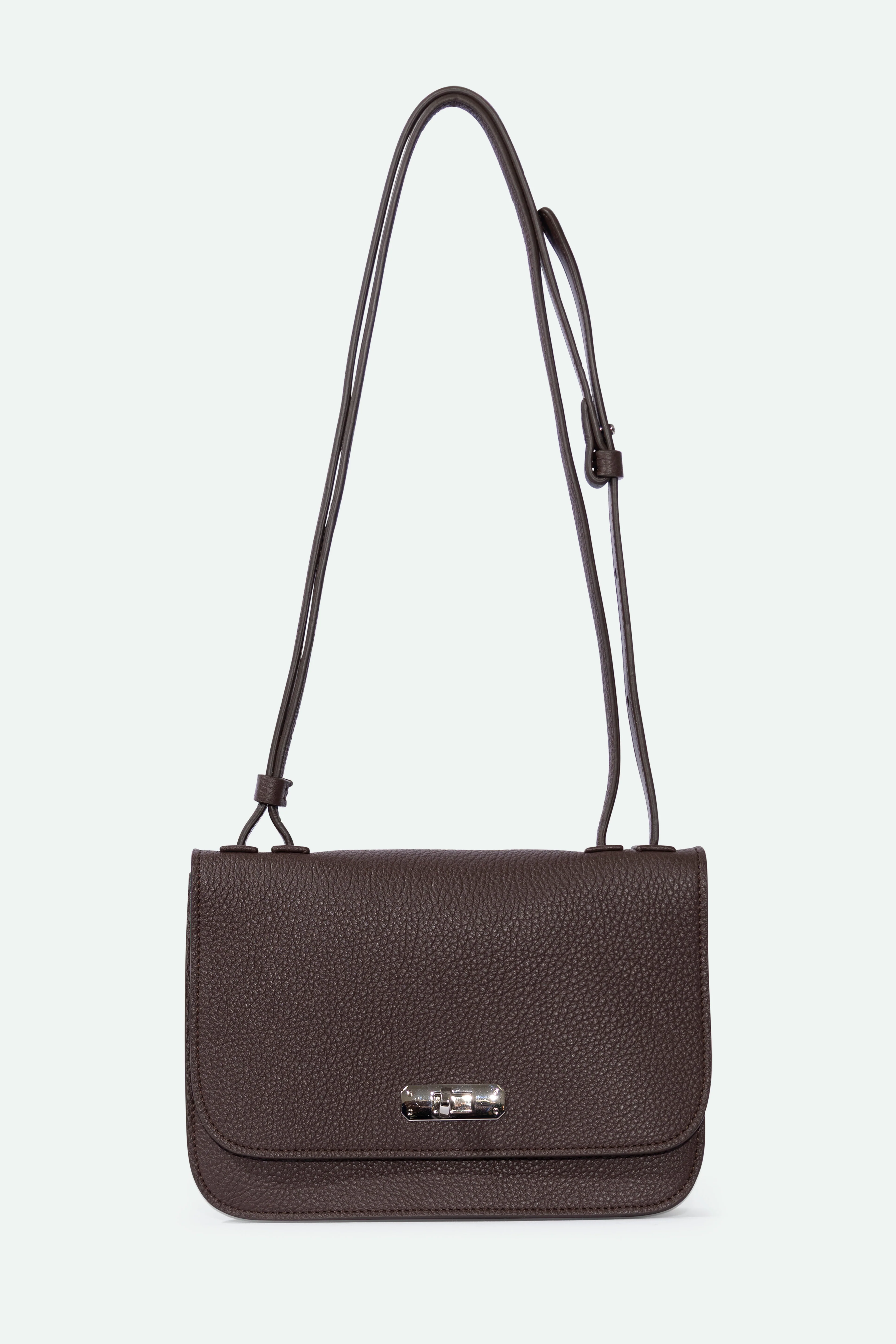 BEXLEY SHOULDER BAG IN ITALIAN LEATHER CHOCOLATE - Image 2