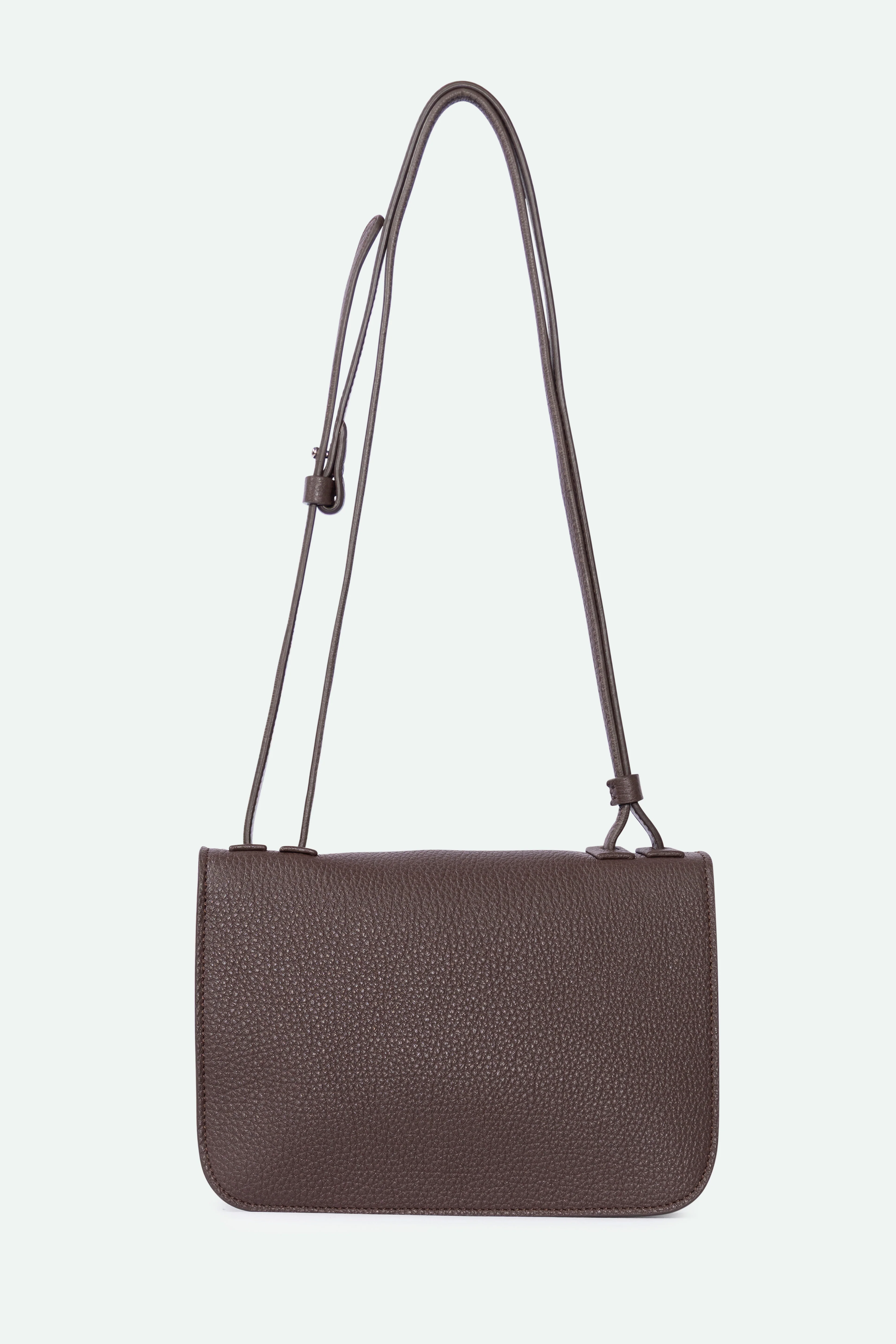 BEXLEY SHOULDER BAG IN ITALIAN LEATHER CHOCOLATE - Image 5