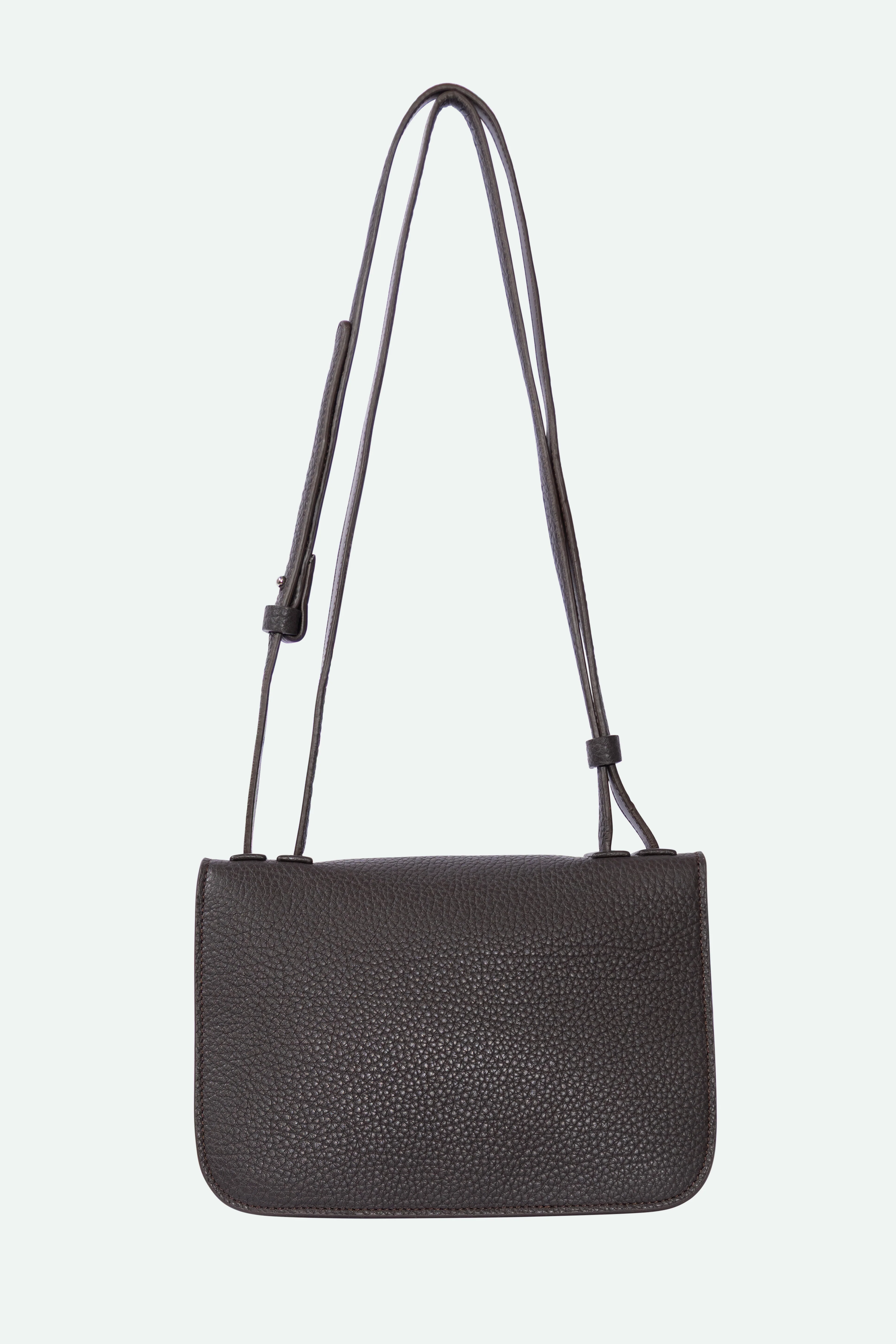 BEXLEY SHOULDER BAG IN ITALIAN LEATHER DARK CHOCOLATE BROWN - Image 4