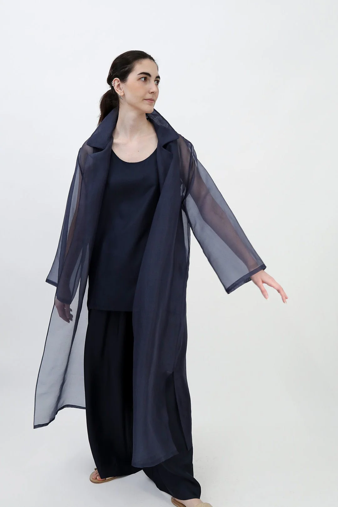 BLYTHE LONG DRESS JACKET IN SILK ORGANZA - Image 17