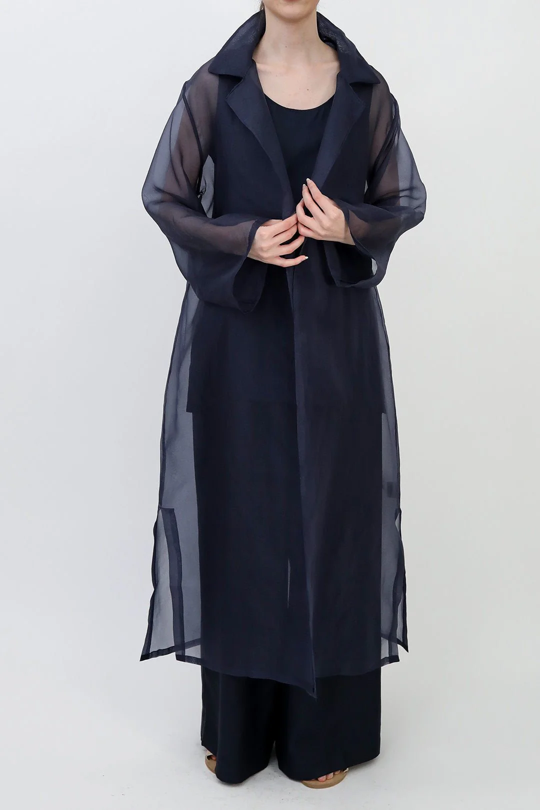 BLYTHE LONG DRESS JACKET IN SILK ORGANZA - Image 19