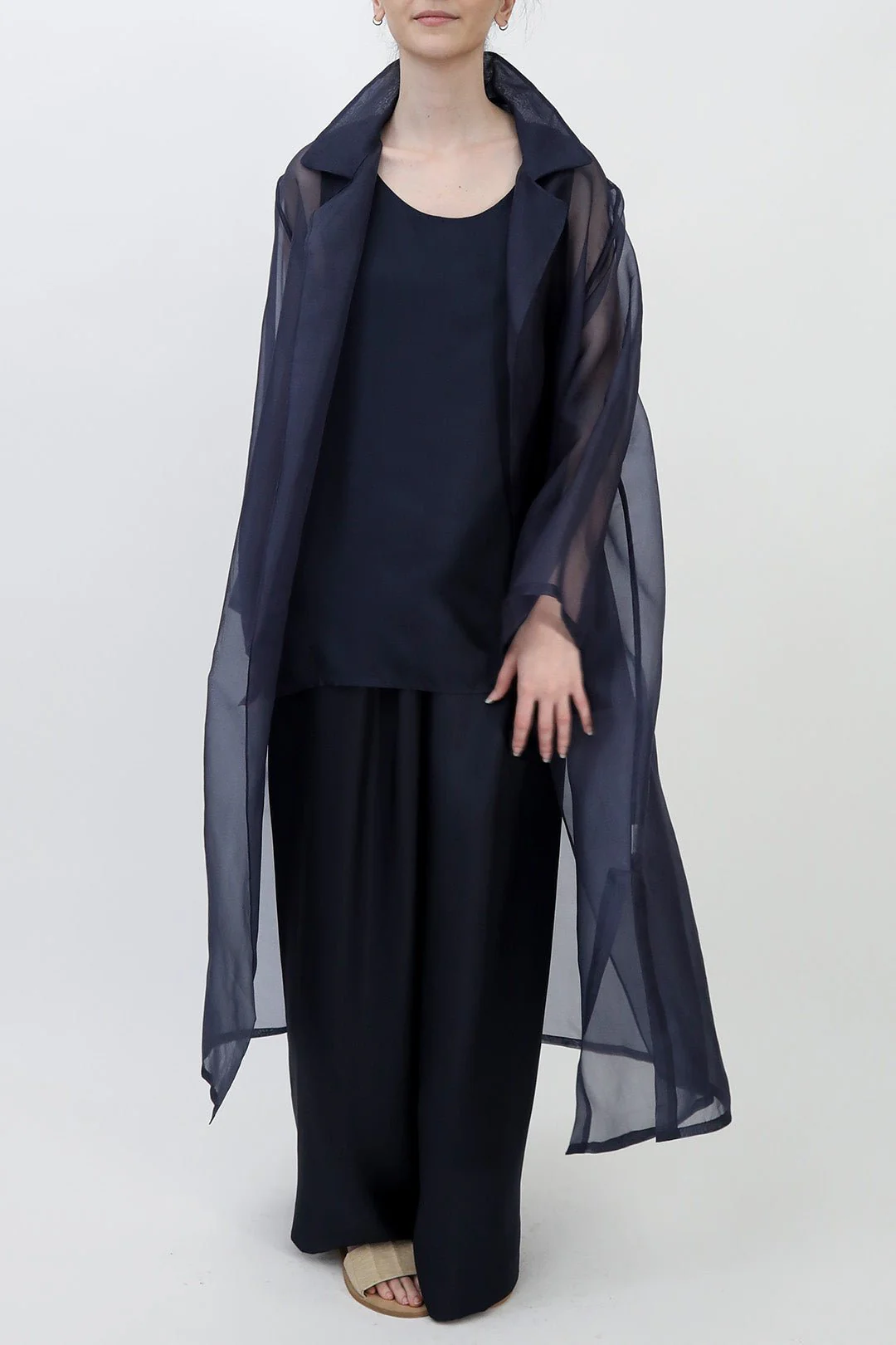 BLYTHE LONG DRESS JACKET IN SILK ORGANZA - Image 20