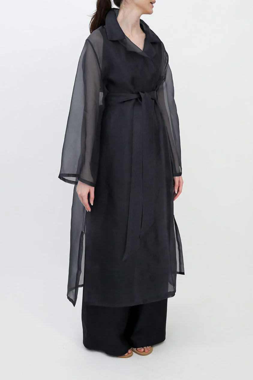 BLYTHE LONG DRESS JACKET IN SILK ORGANZA - Image 6