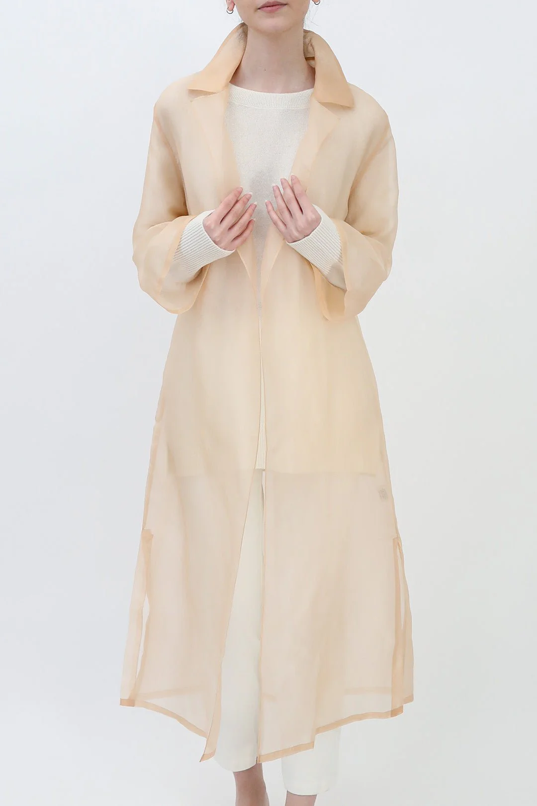 BLYTHE LONG DRESS JACKET IN SILK ORGANZA - Image 7