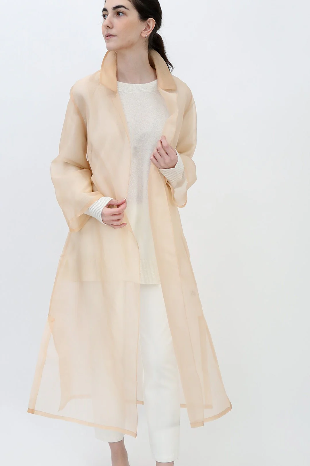 BLYTHE LONG DRESS JACKET IN SILK ORGANZA - Image 9