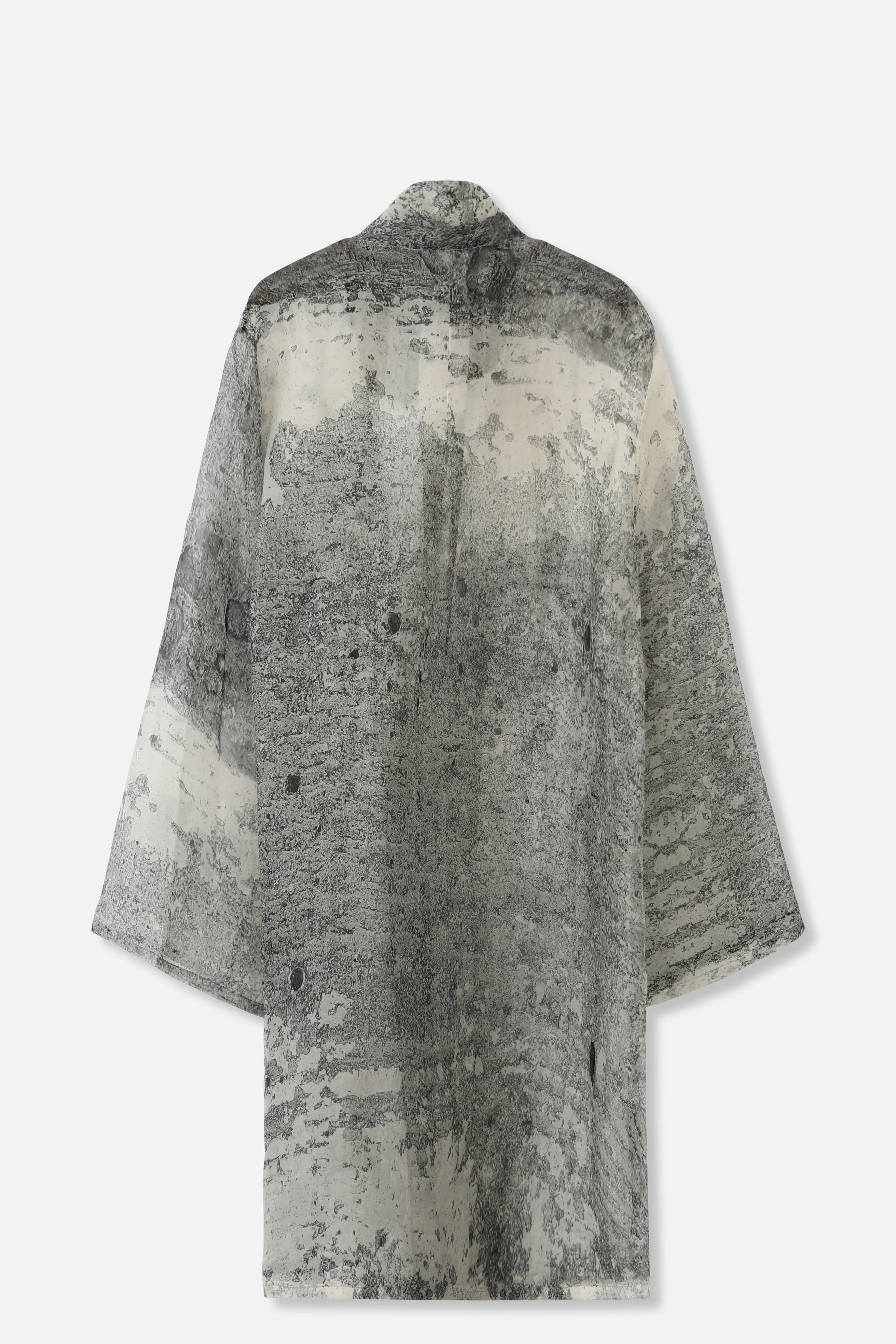 BLYTHE SILK ORGANZA DRESS JACKET IN CEMENT - Image 3