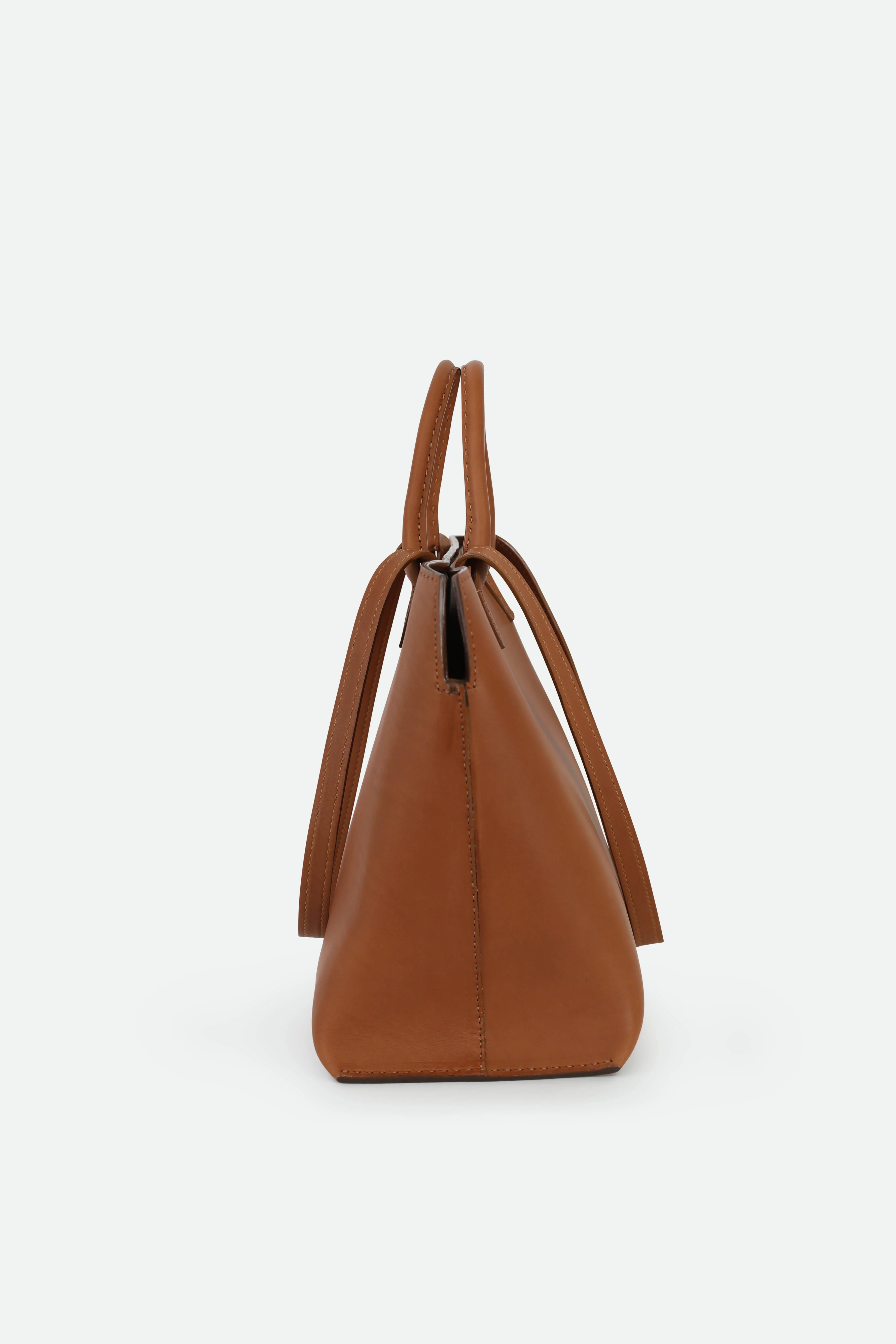 BOLZANO FRENCH BARENIA LEATHER TOTE IN NATURAL CUOIO - Image 4