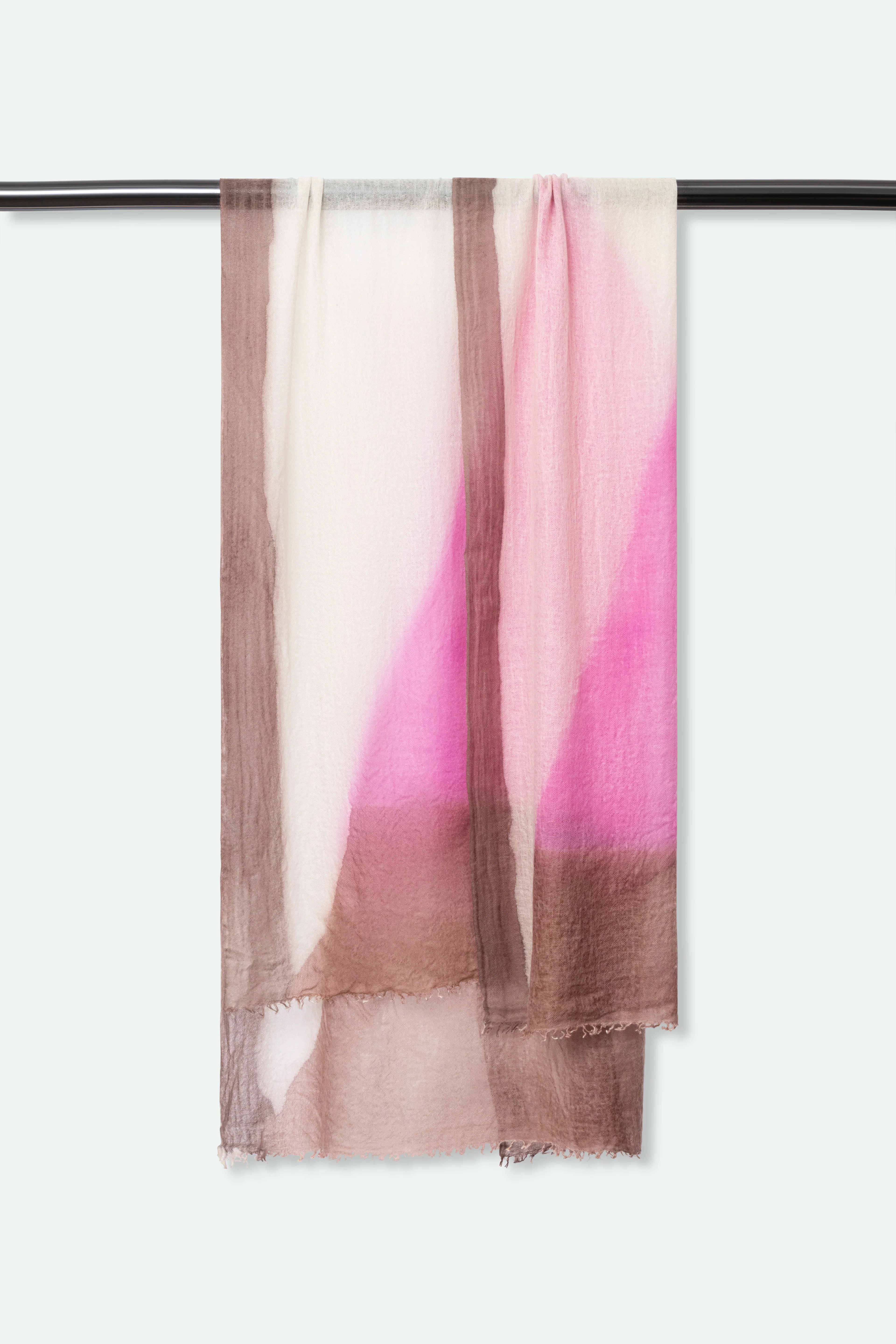 BOUGAINVILLA SCARF IN HAND DYED CASHMERE - Image 2