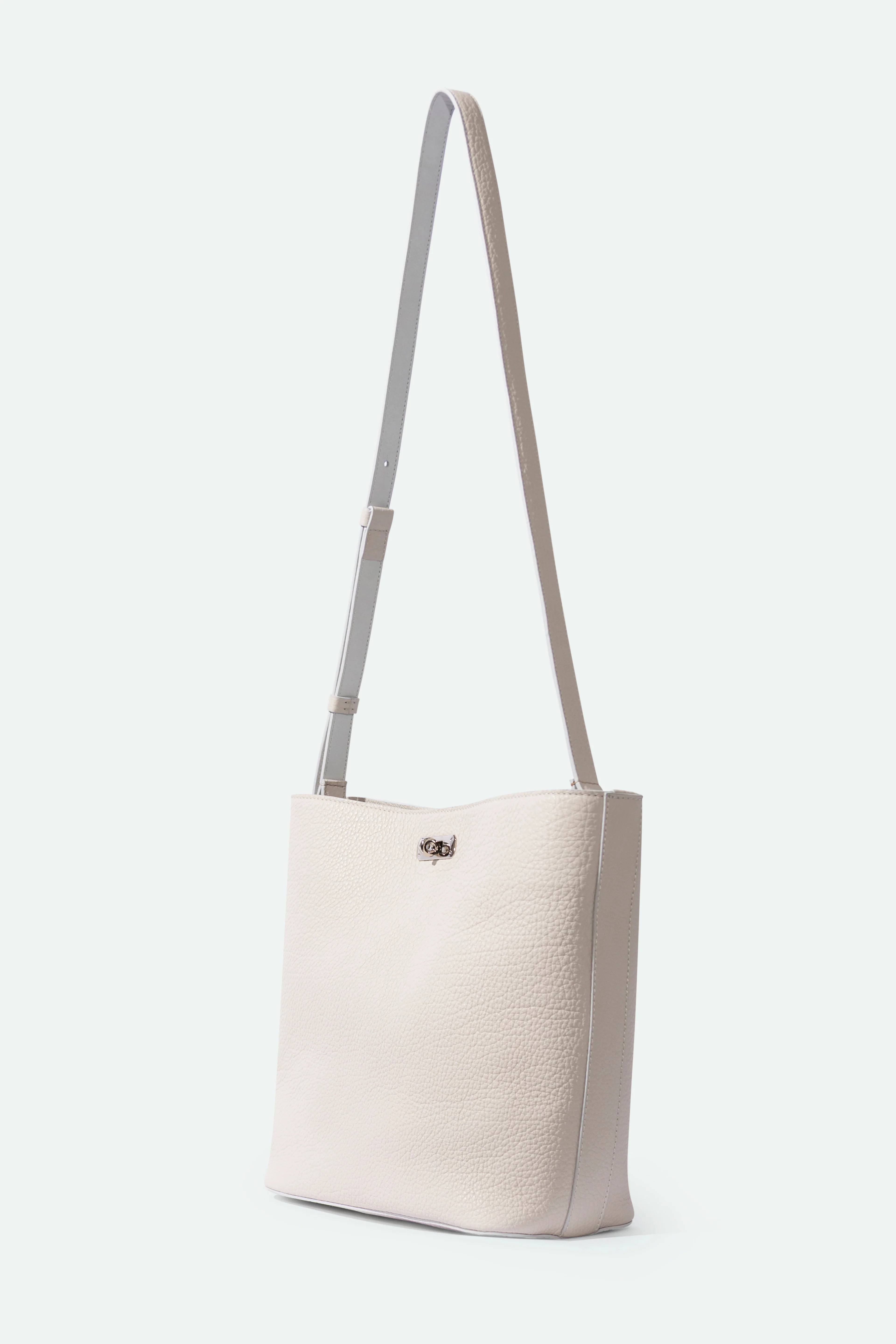 BRESCIA BAG IN ITALIAN LEATHER BUTTER WHITE - Image 3