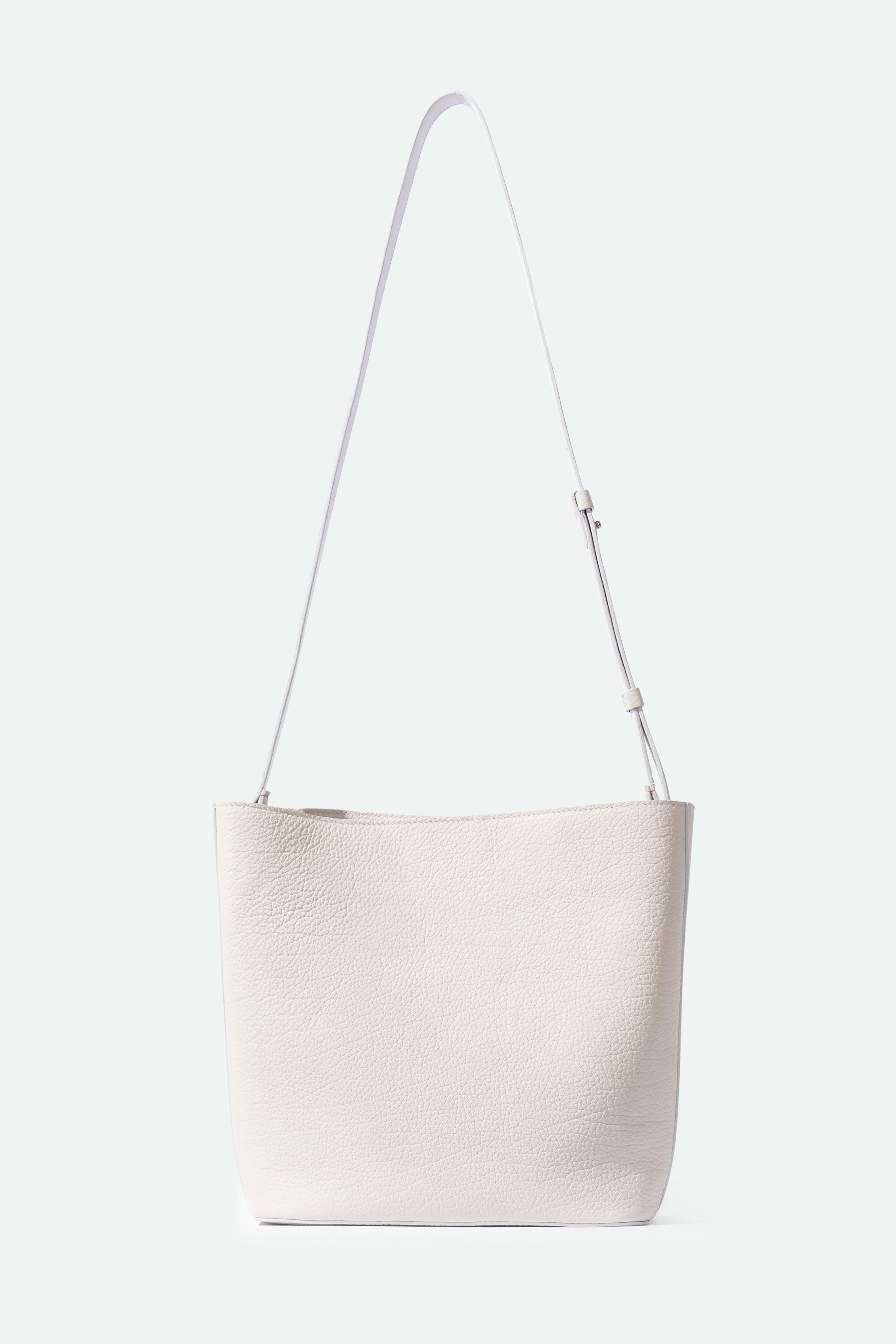 BRESCIA BAG IN ITALIAN LEATHER BUTTER WHITE - Image 5