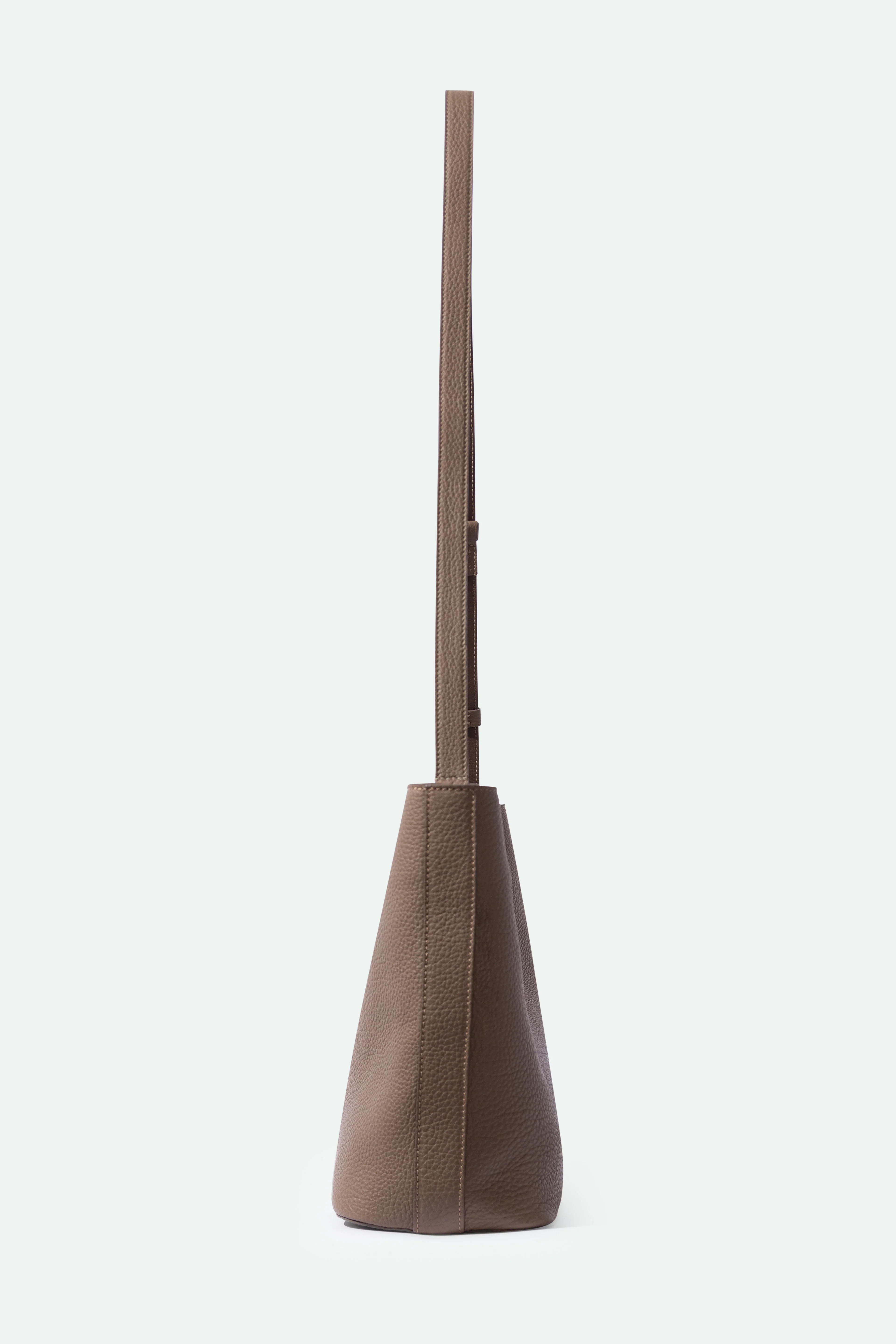 BRESCIA BAG IN ITALIAN LEATHER TAUPE - Image 3