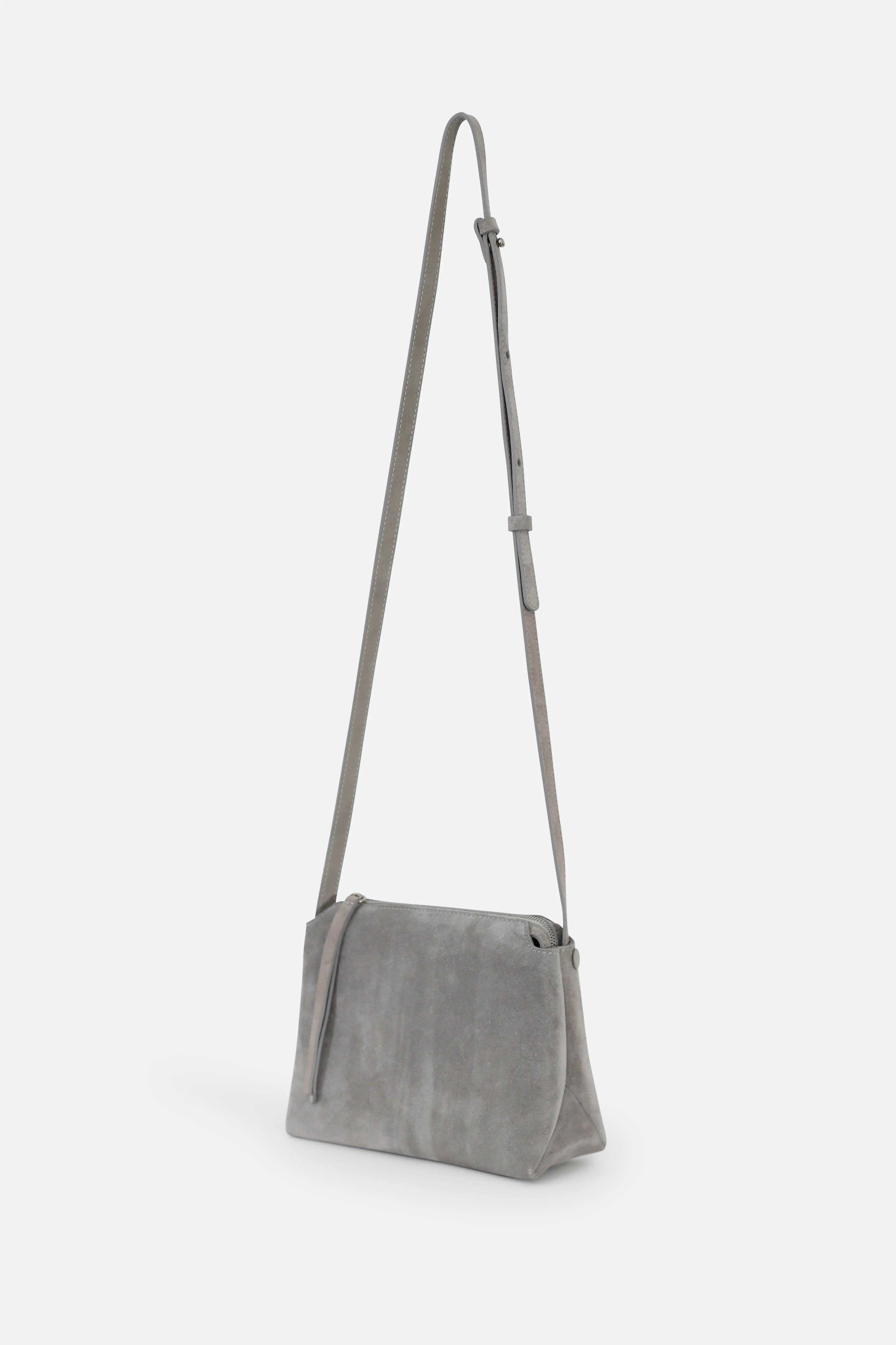 BRIDGET CROSSBODY SUEDE BAG IN GREY - Image 2