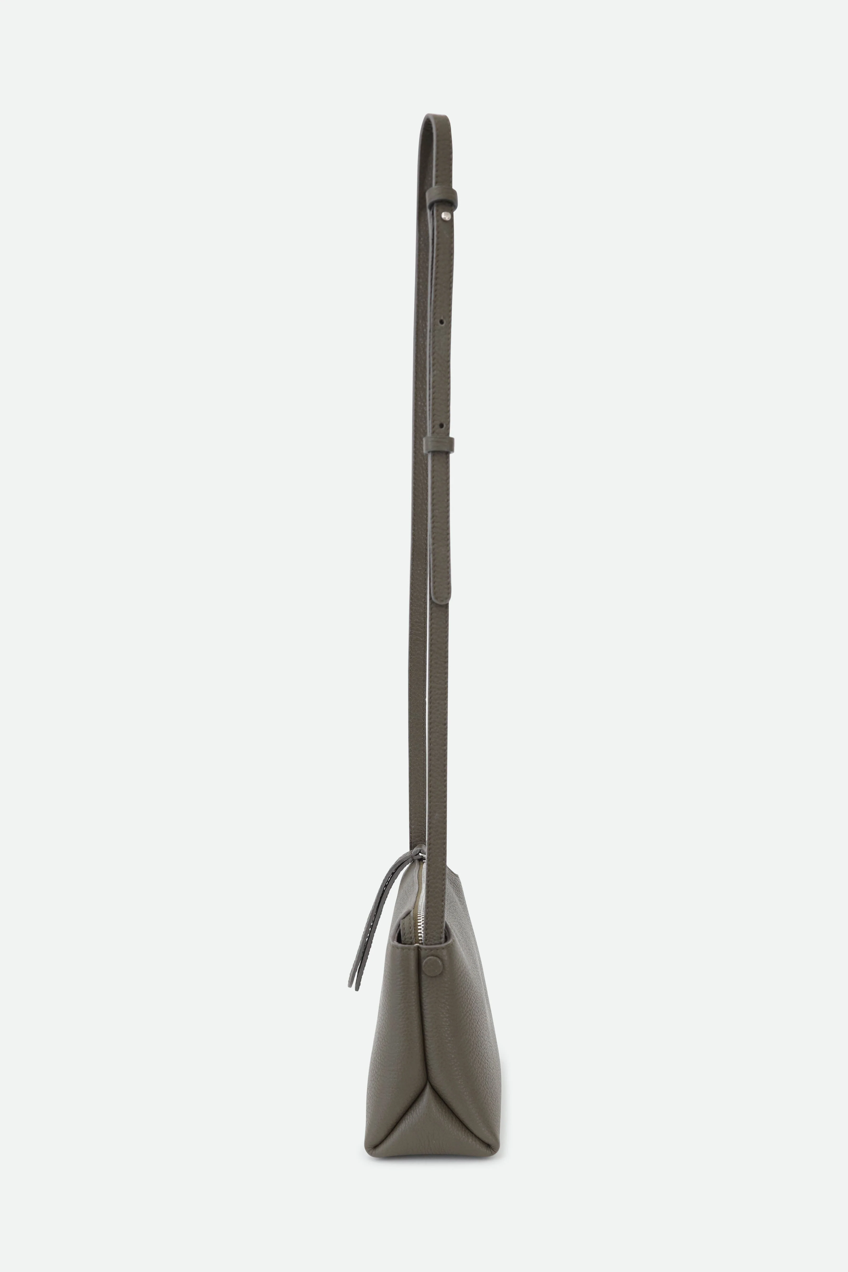 BRIDGET ITALIAN LEATHER CROSSBODY BAG IN OLIVE - Image 6