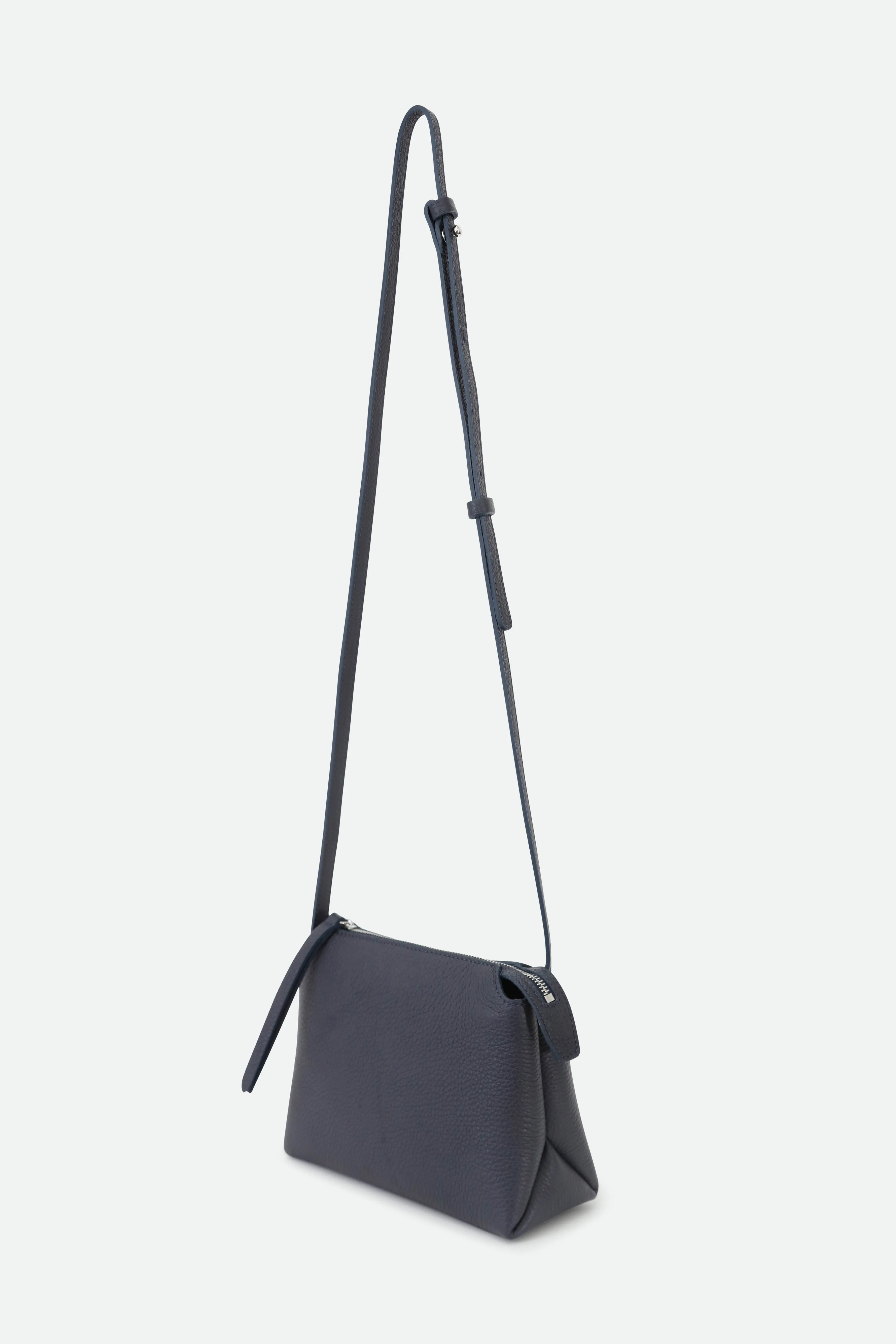 BRIDGET ITALIAN LEATHER CROSSBODY BAG IN NAVY - Image 5