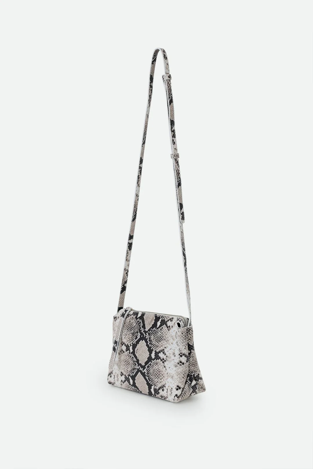 BRIDGET ITALIAN LEATHER CROSSBODY BAG IN SNAKE PRINT - Image 2