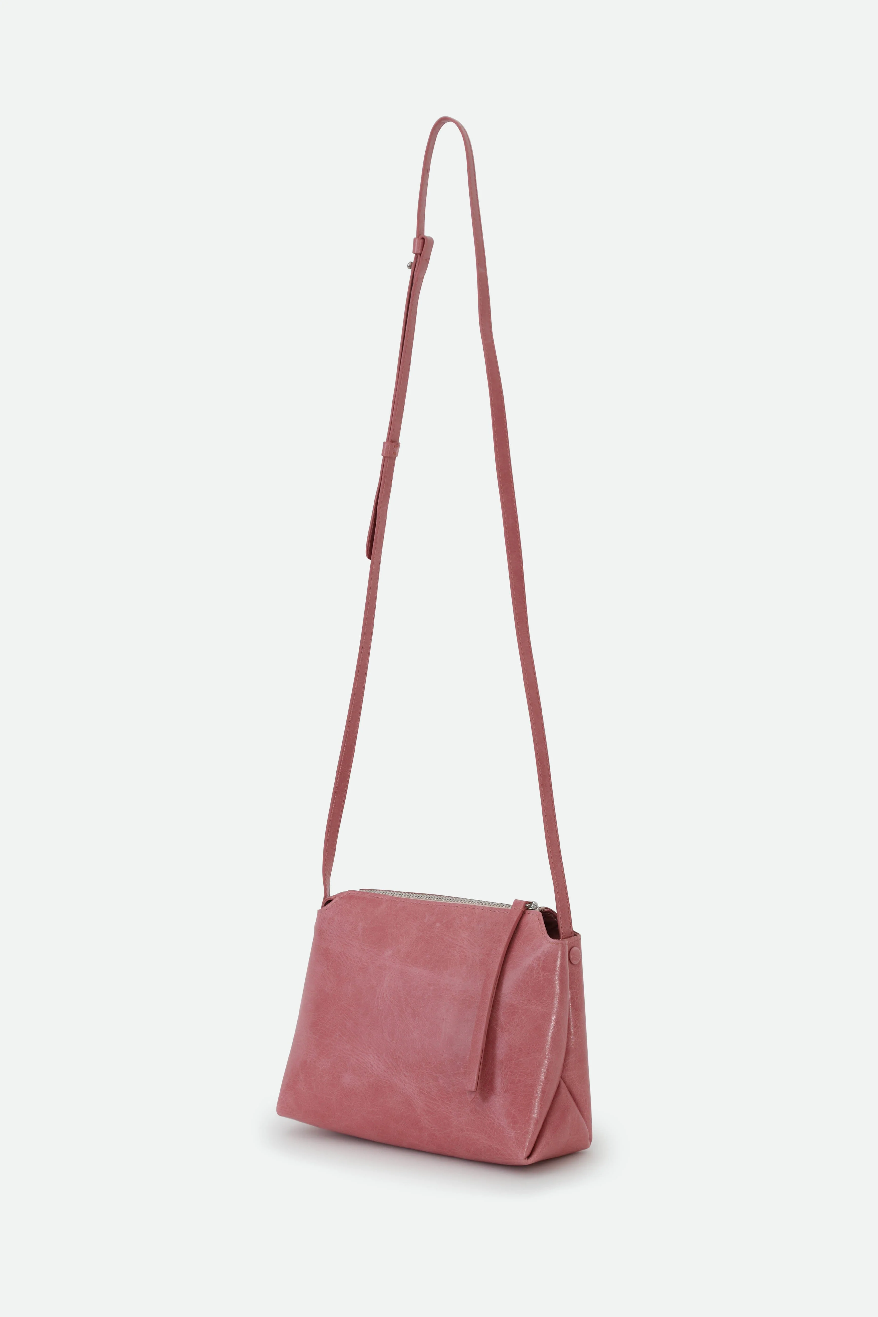 BRIDGET ITALIAN PATENT LEATHER CROSSBODY BAG IN PINK - Image 2