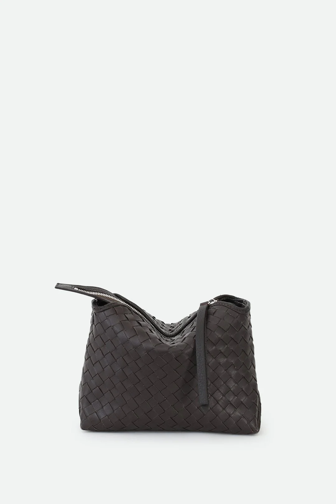 BRIDGET ITALIAN WOVEN CROSSBODY BAG IN BROWN - Image 2