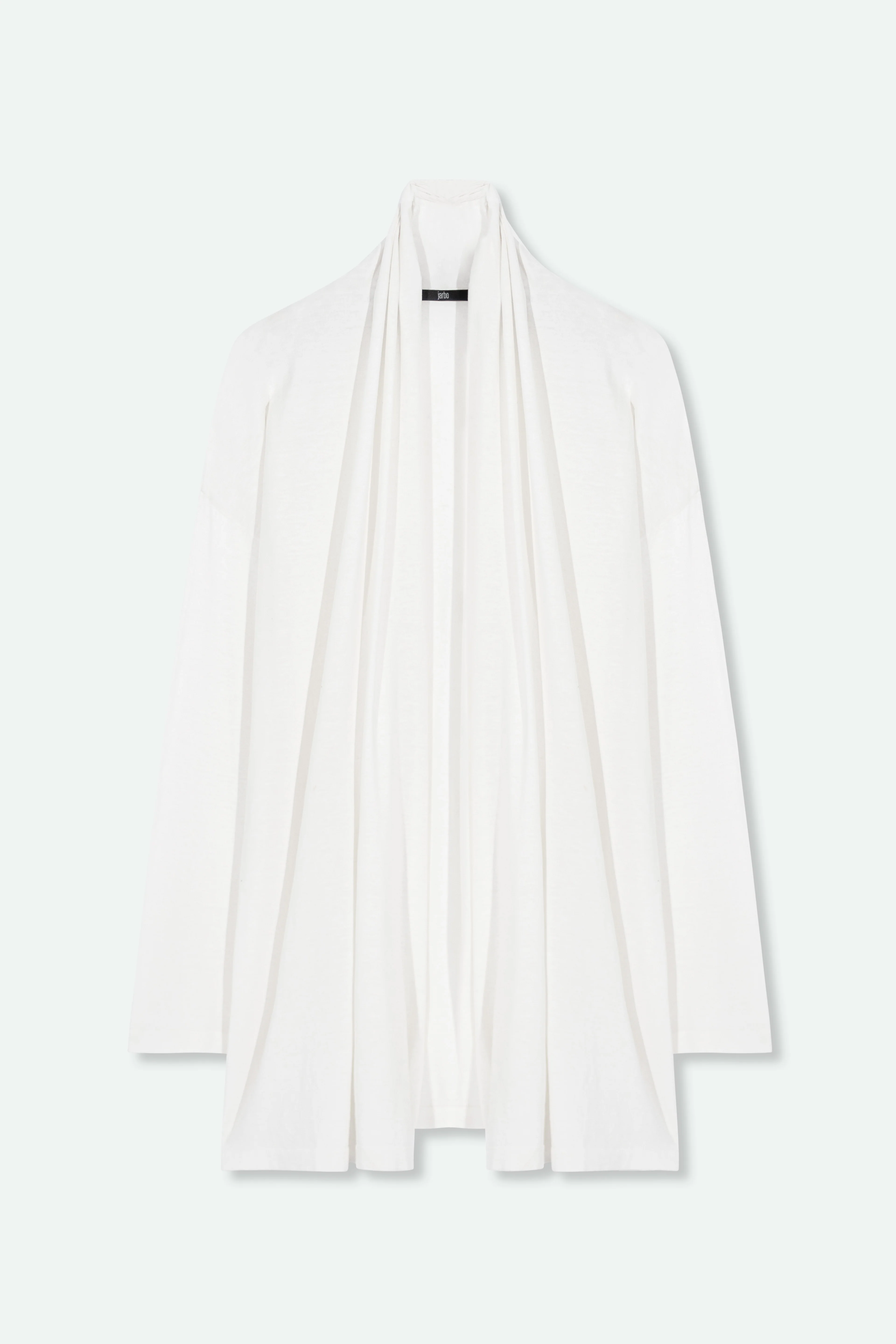 CADE SHAWL CARDIGAN IN FINE GAUGE ITALIAN SILK COTTON - Image 2