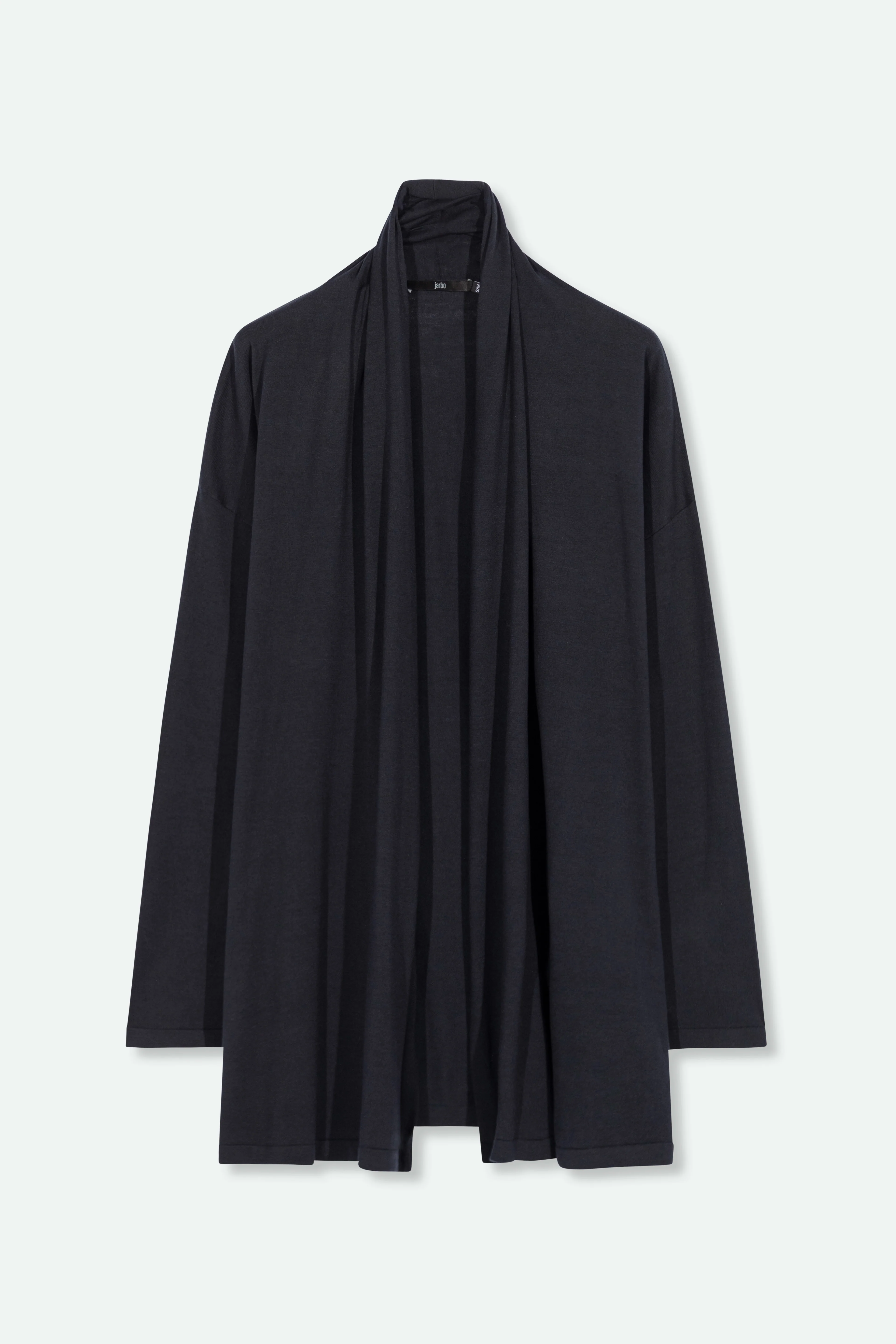 CADE SHAWL CARDIGAN IN FINE GAUGE ITALIAN SILK COTTON - Image 9