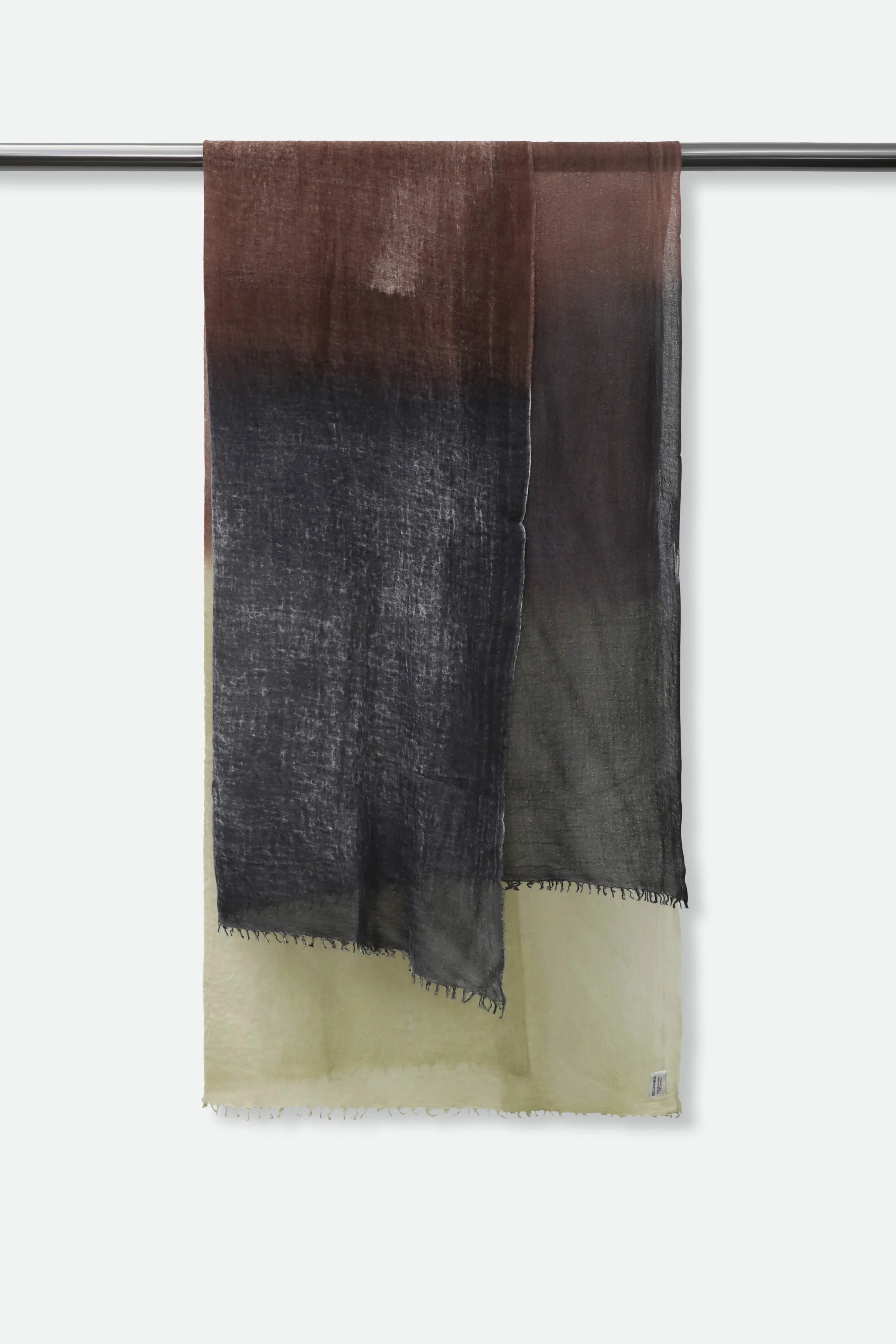 CARDAMOM SCARF IN HAND DYED CASHMERE - Image 3