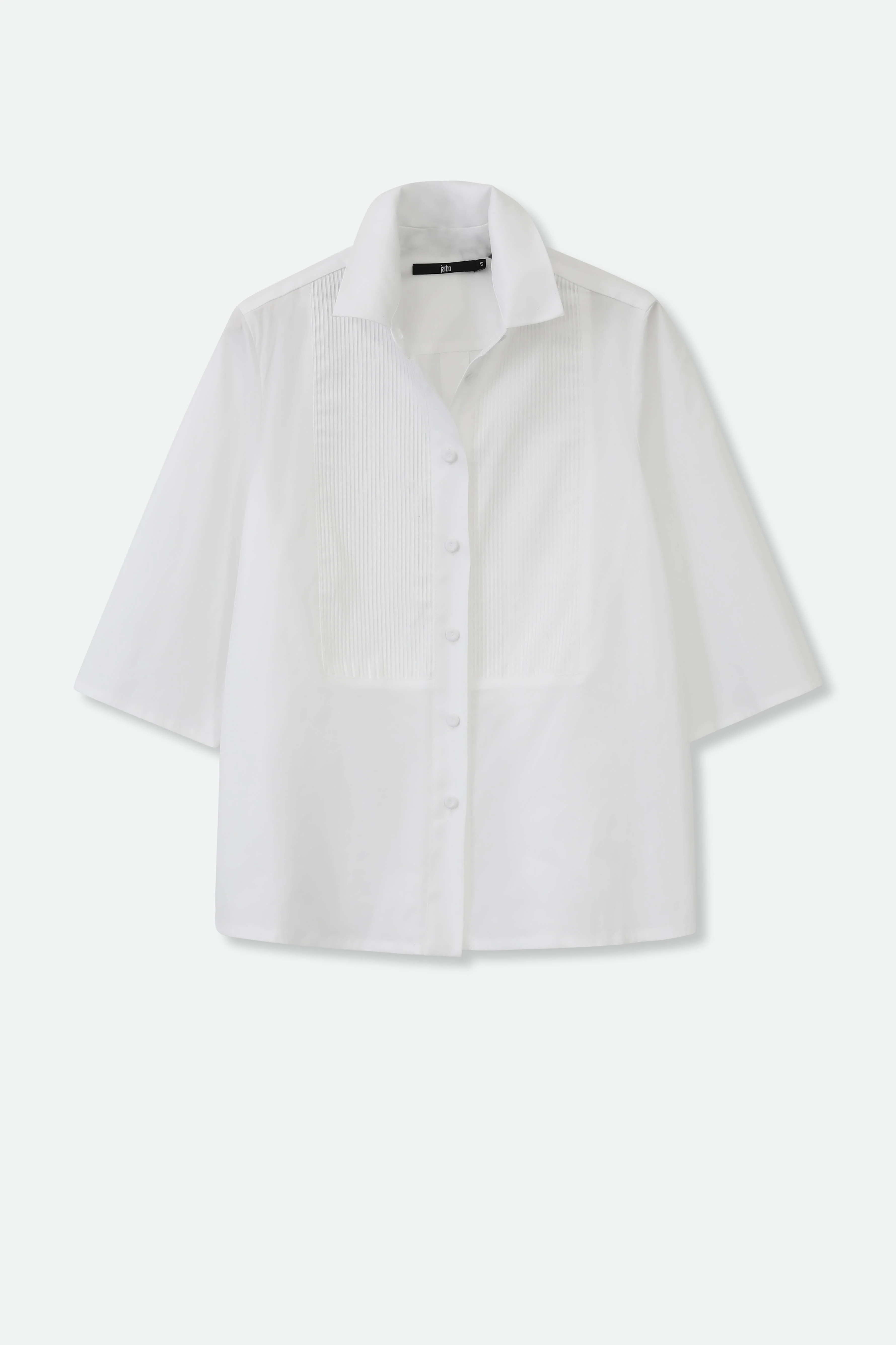 SERENADE MICRO PLEAT CAMP SHIRT ITALIAN COTTON - Image 3