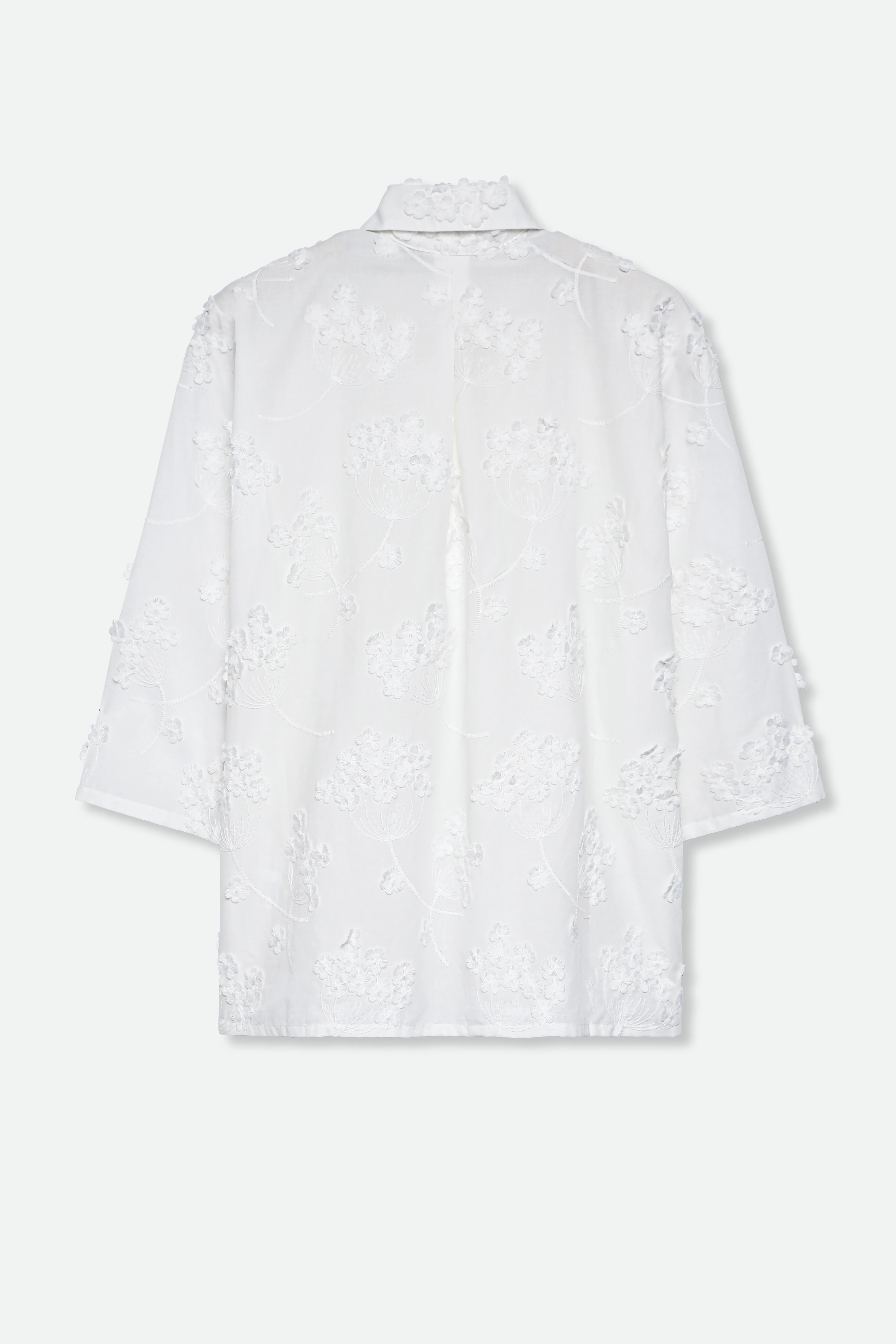 CESARE CAMP SHIRT IN ITALIAN EMBROIDERED COTTON - Image 4