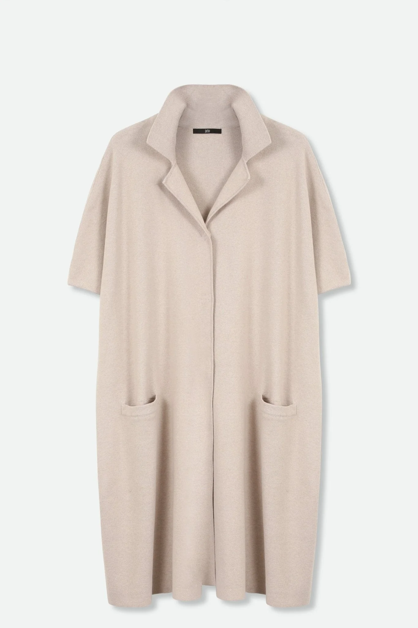 CLEO COAT IN KNIT PIMA COTTON IN HEATHER - Image 3