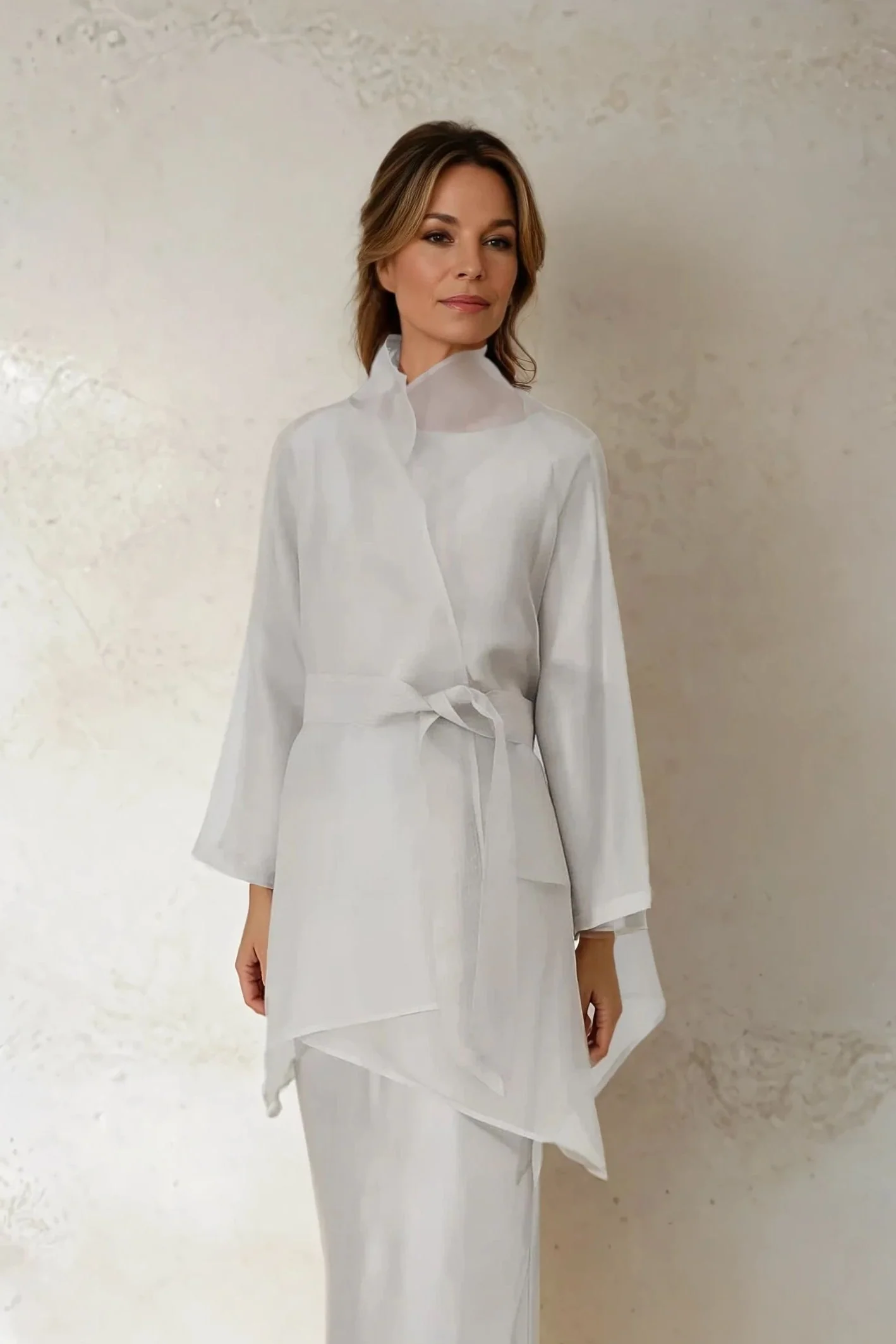 CORTINA IN SILK ORGANZA IN PLATINUM - Image 4