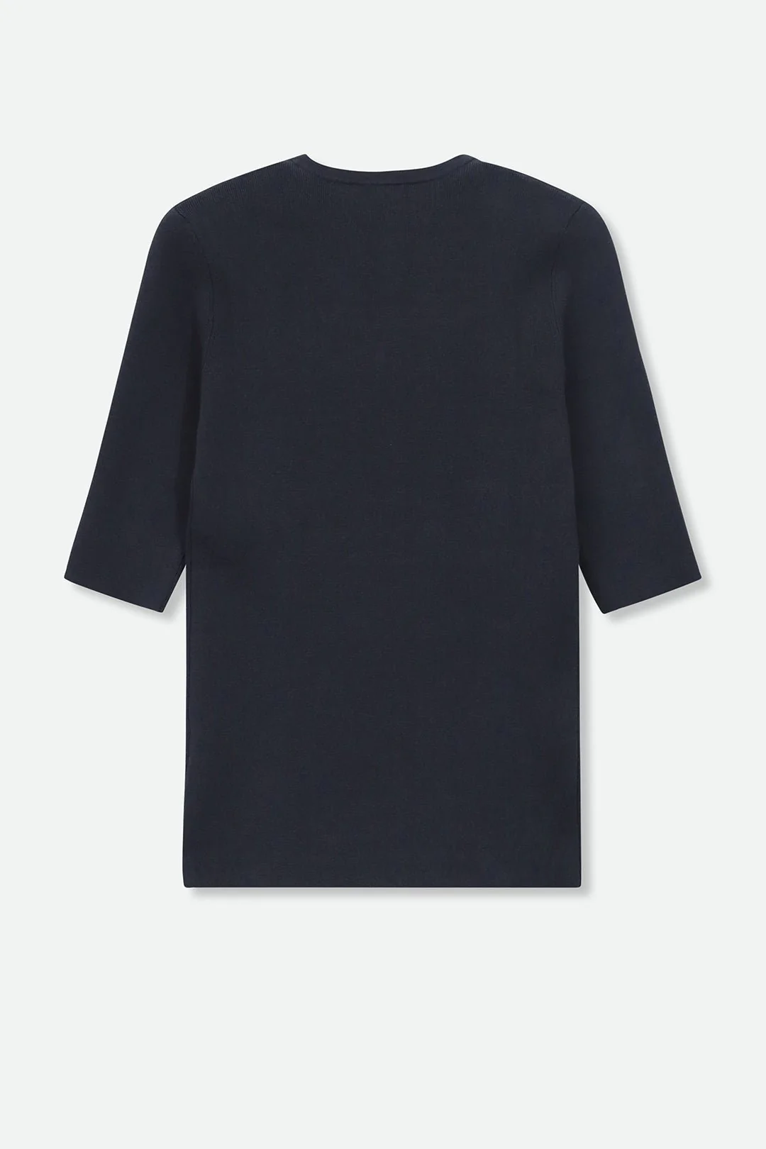ELBOW SLEEVE V-NECK IN ITALIAN COTTON KNIT - Image 8