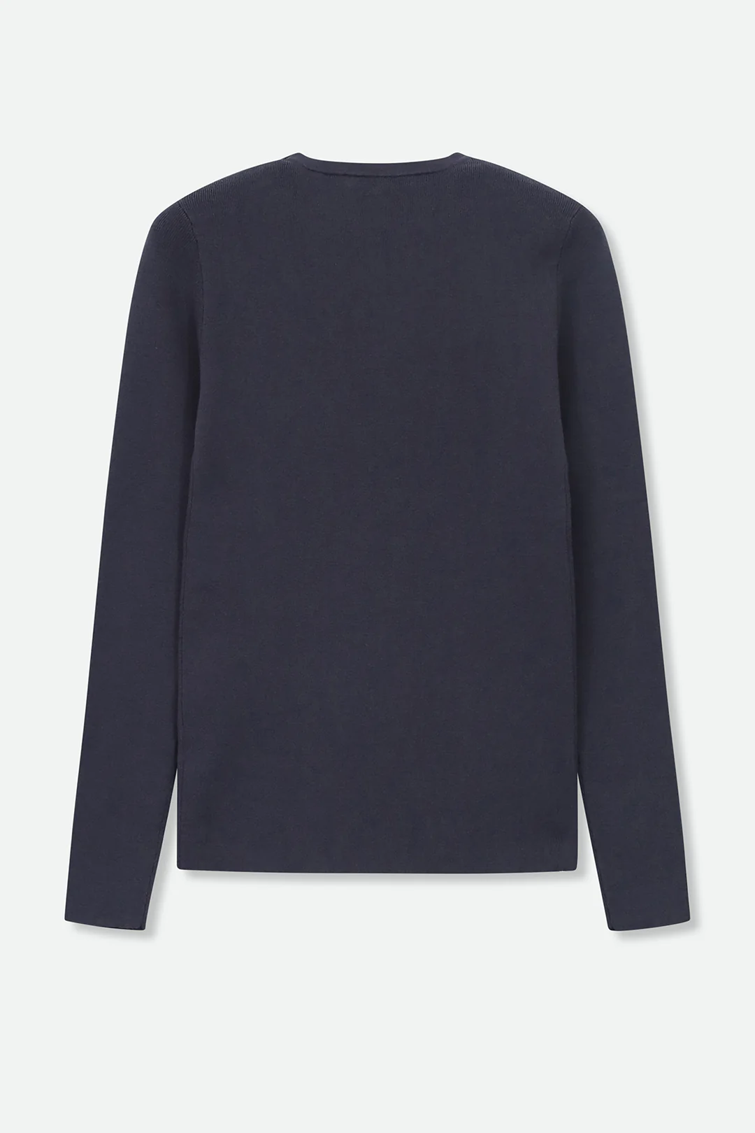 LONG SLEEVE CREW IN ITALIAN COTTON KNIT - Image 3